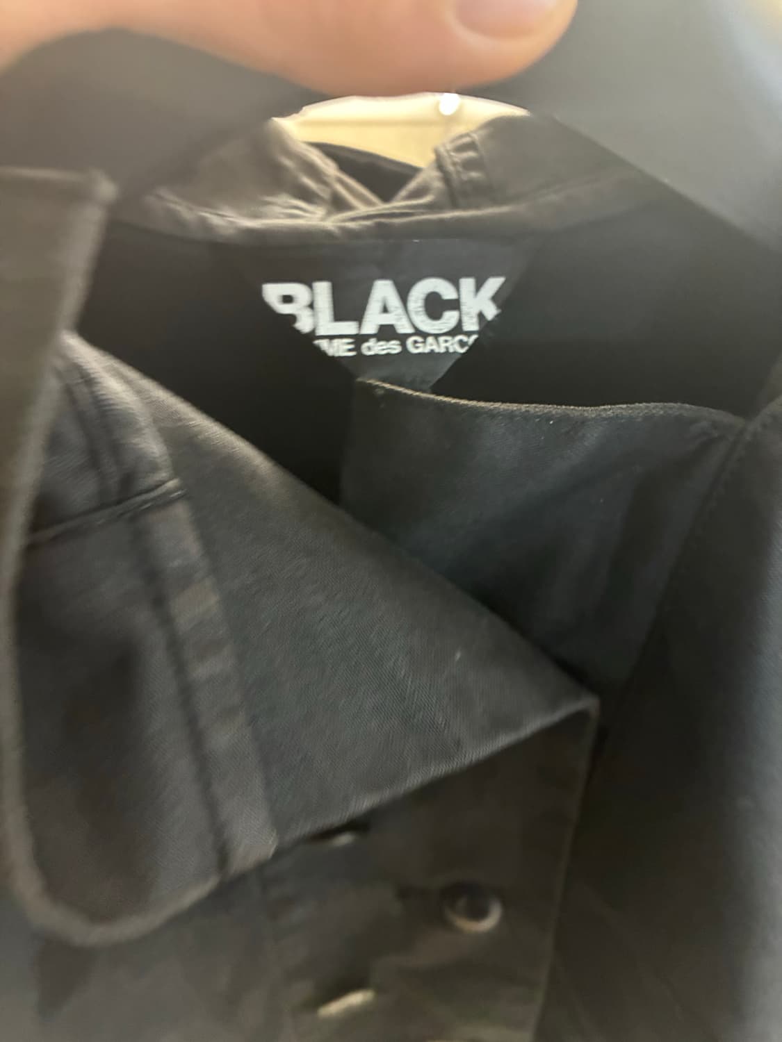 꼼데가르송 블랙 야상 상품이미지3