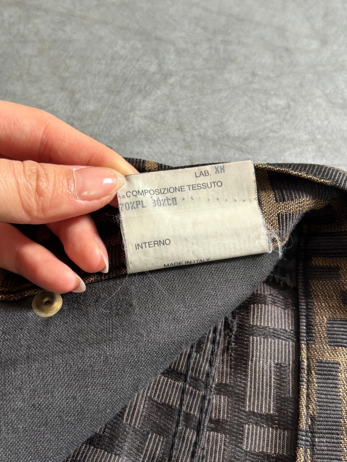 Fendi 펜디 브라운 FF 모노그램 팬츠 상품이미지6