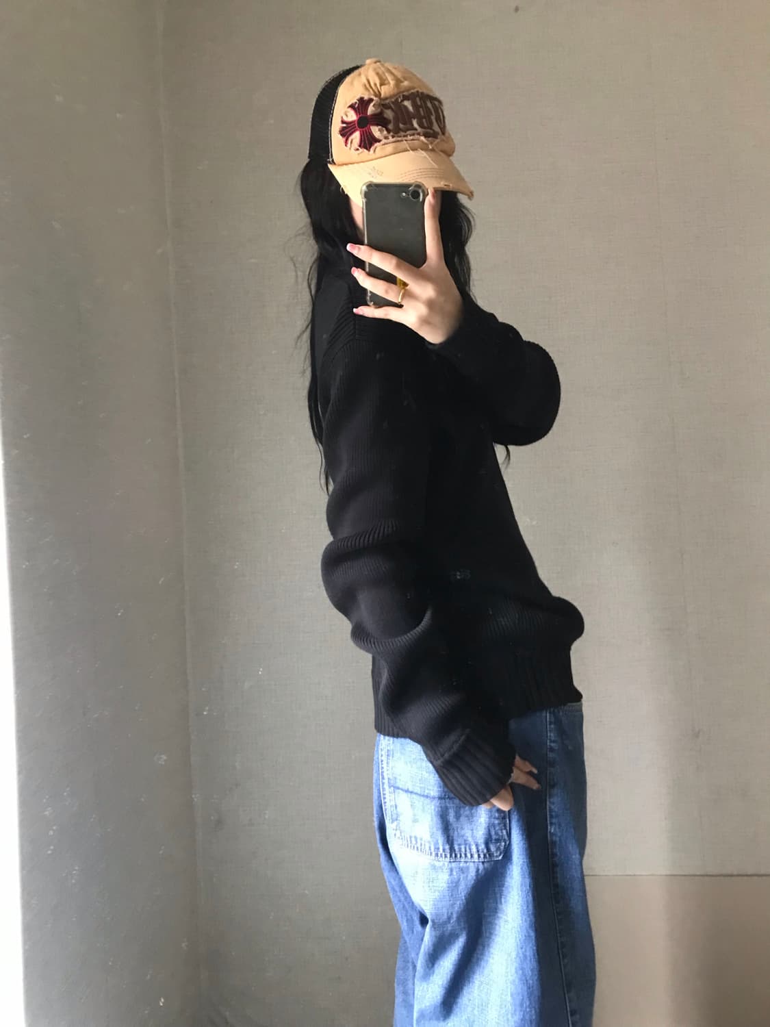빈티지 매쉬 볼캡 상품이미지3