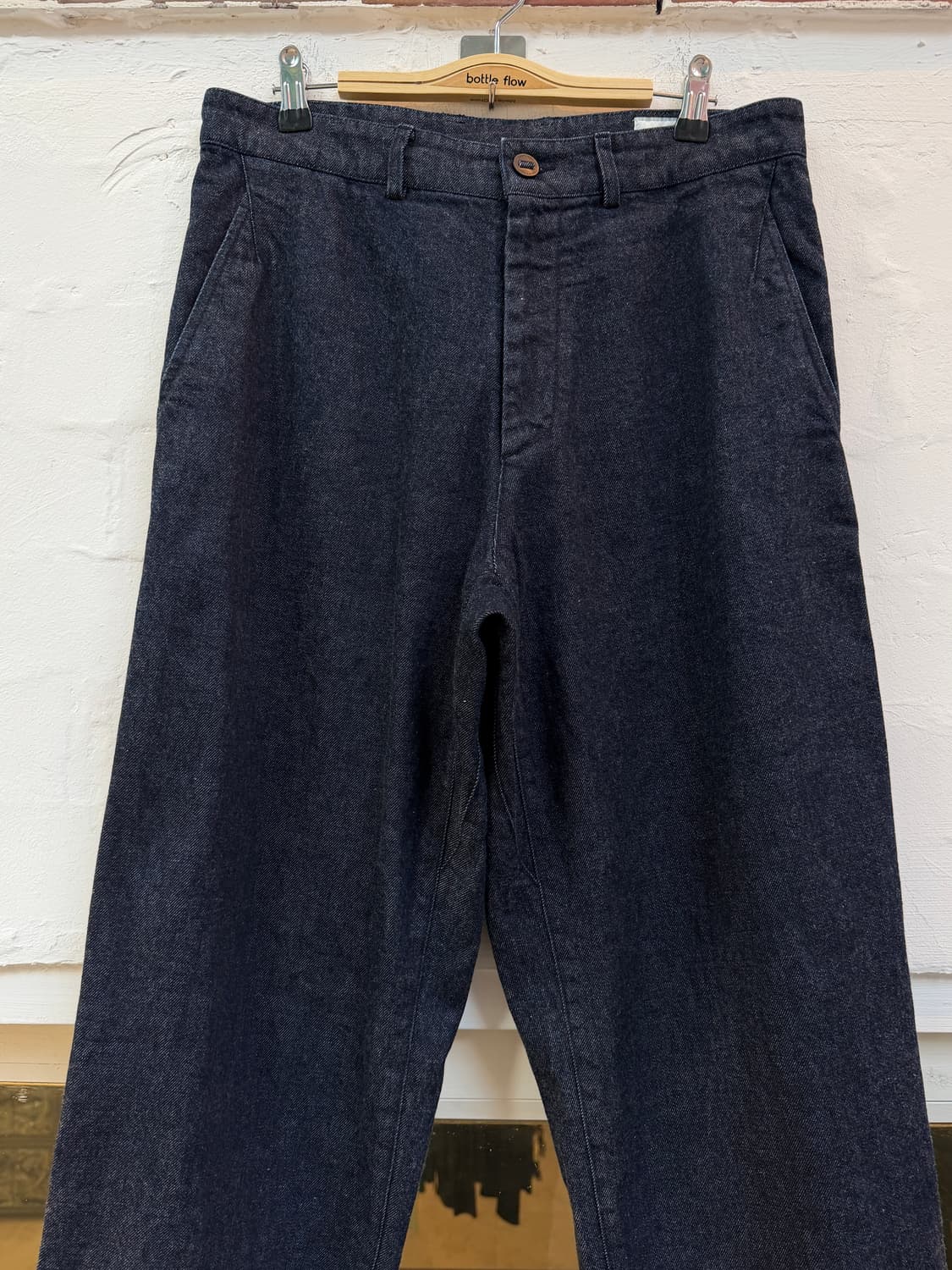 Years Ago 06oz 오카야마 코튼 신치백 데님 와이드 팬츠 2 상품이미지2