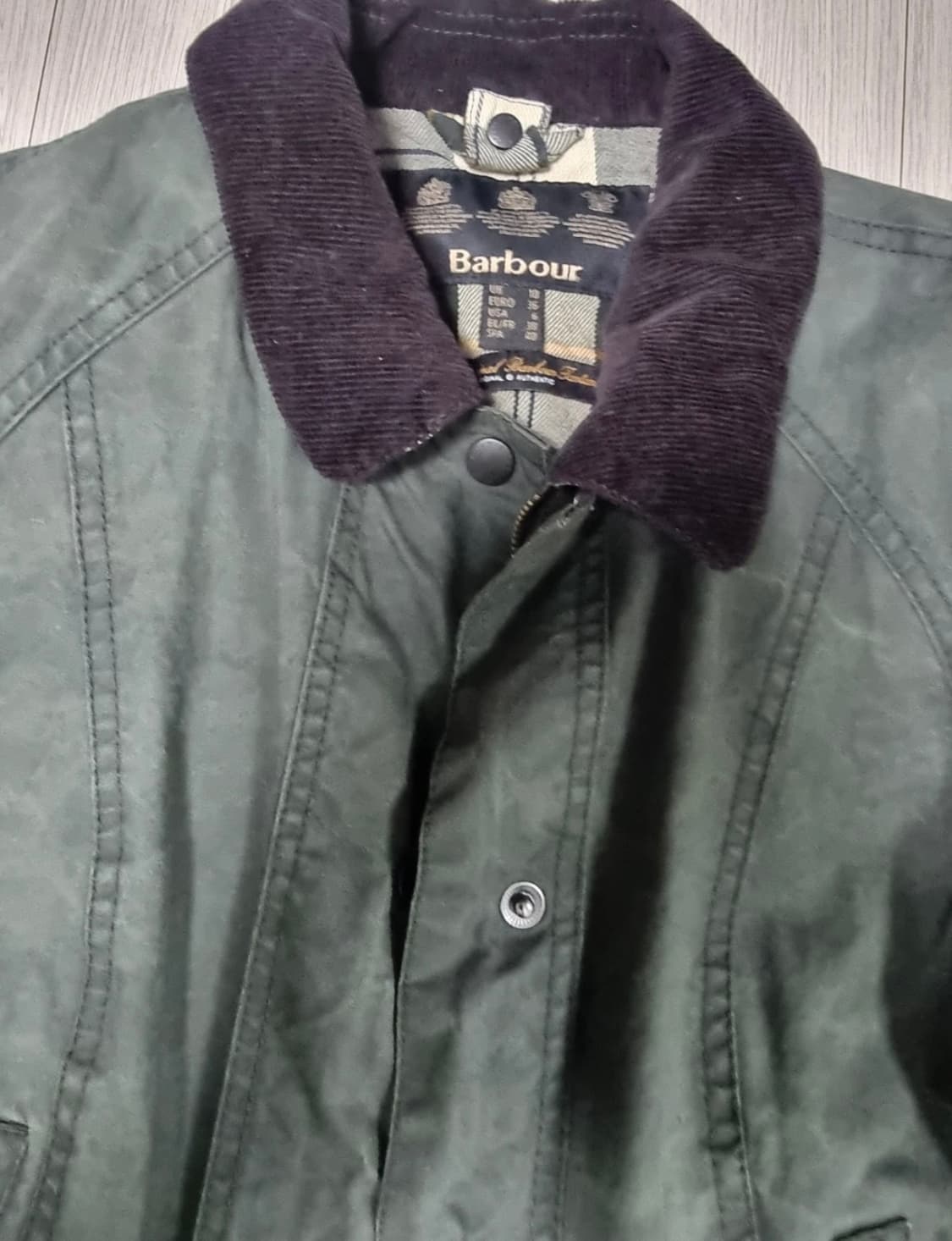 바버 왁스 자켓 올리브 그린 상품이미지2