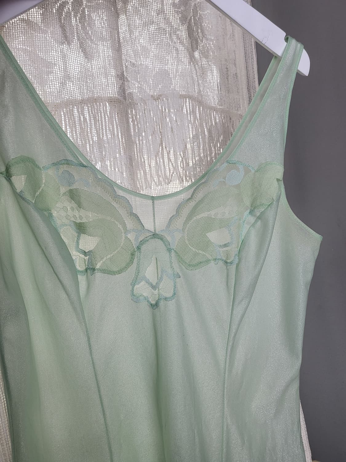 빈티지 피스타치오 민트 그린 슬립 원피스 상품이미지8