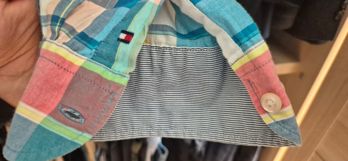 빈티지 타미 힐피거 체크 남방 XL[긴팔/반팔] 상품이미지8