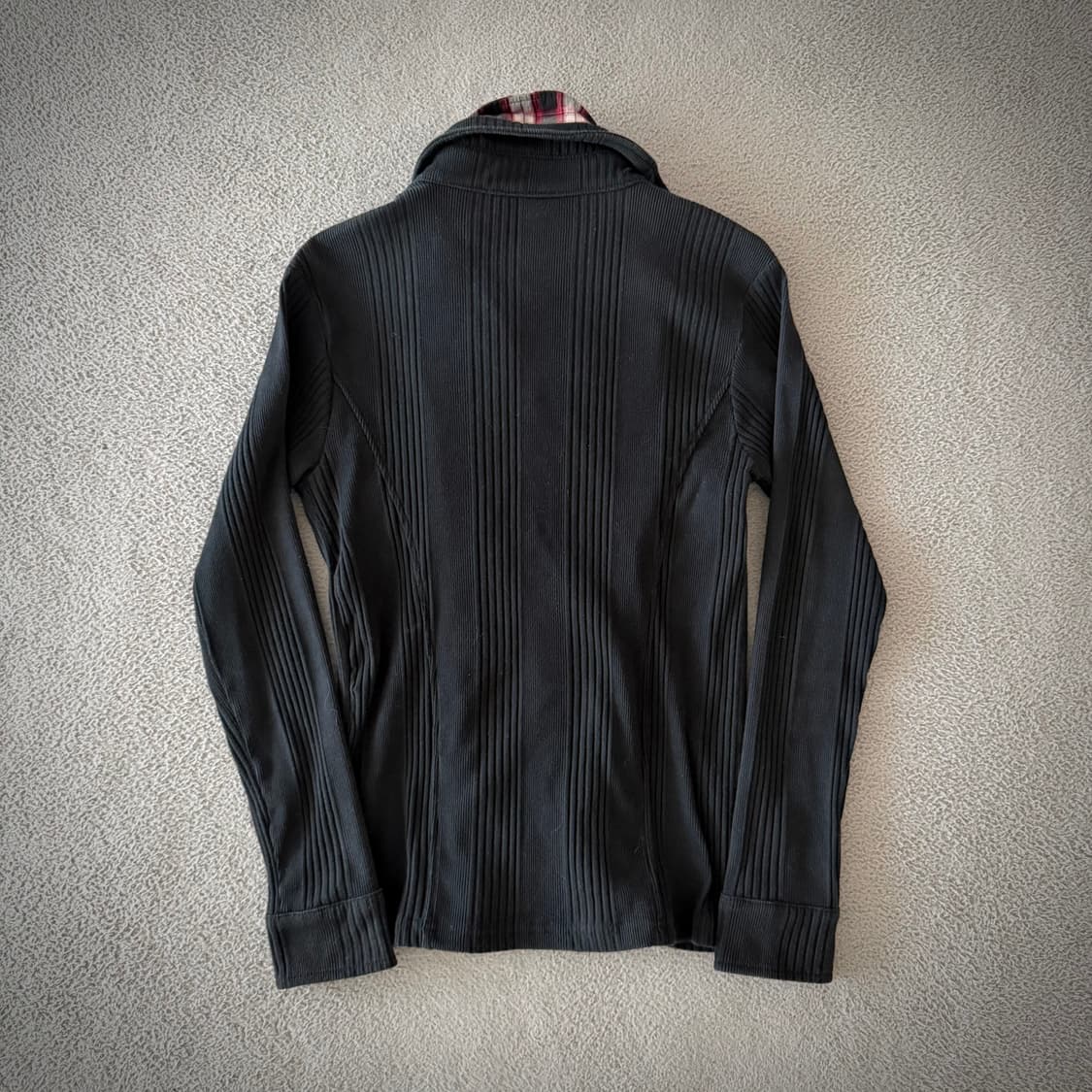 Agate label shirt layered zip 상품이미지4