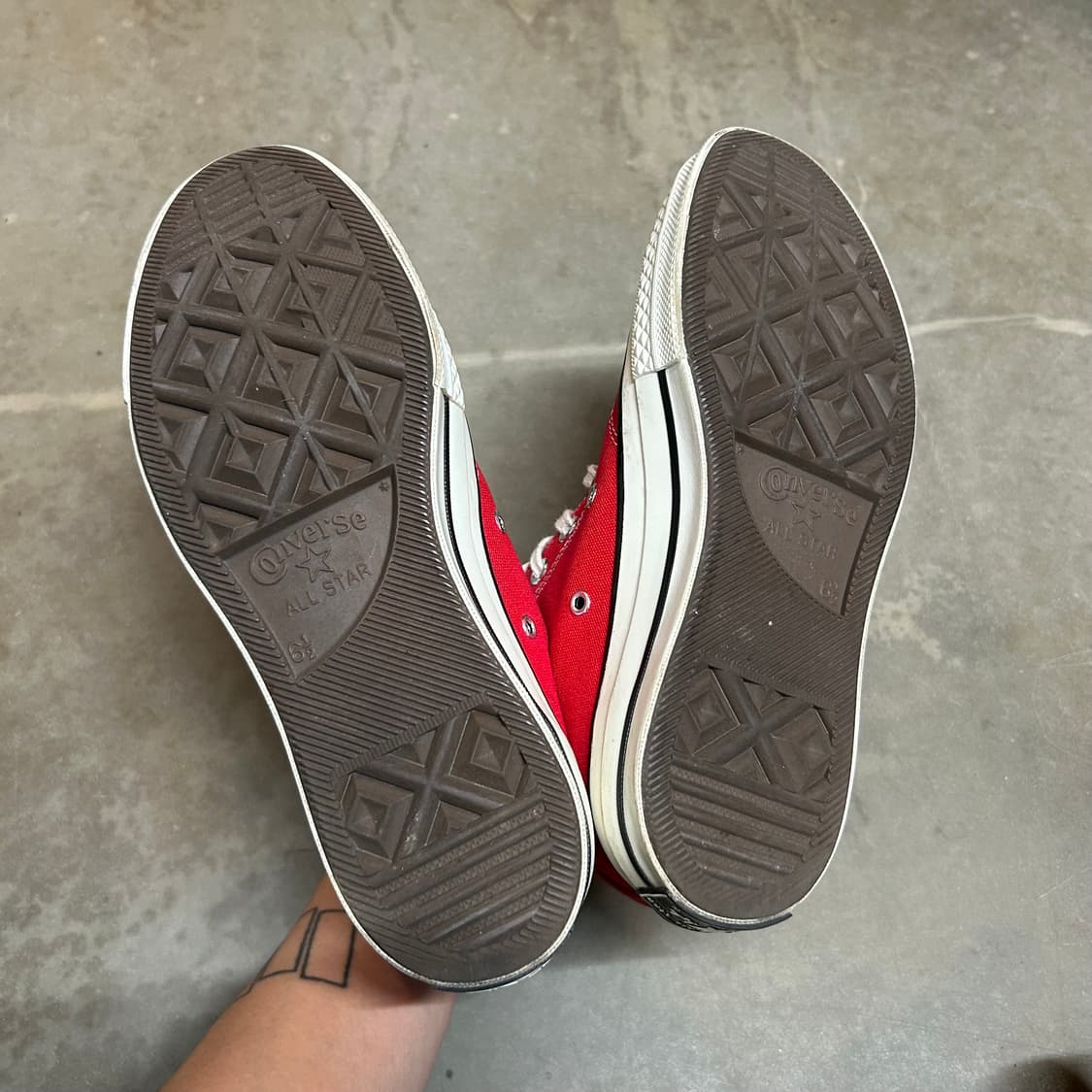 250) 컨버스 척테일러 척 70 스니커즈 신발 레드 상품이미지9