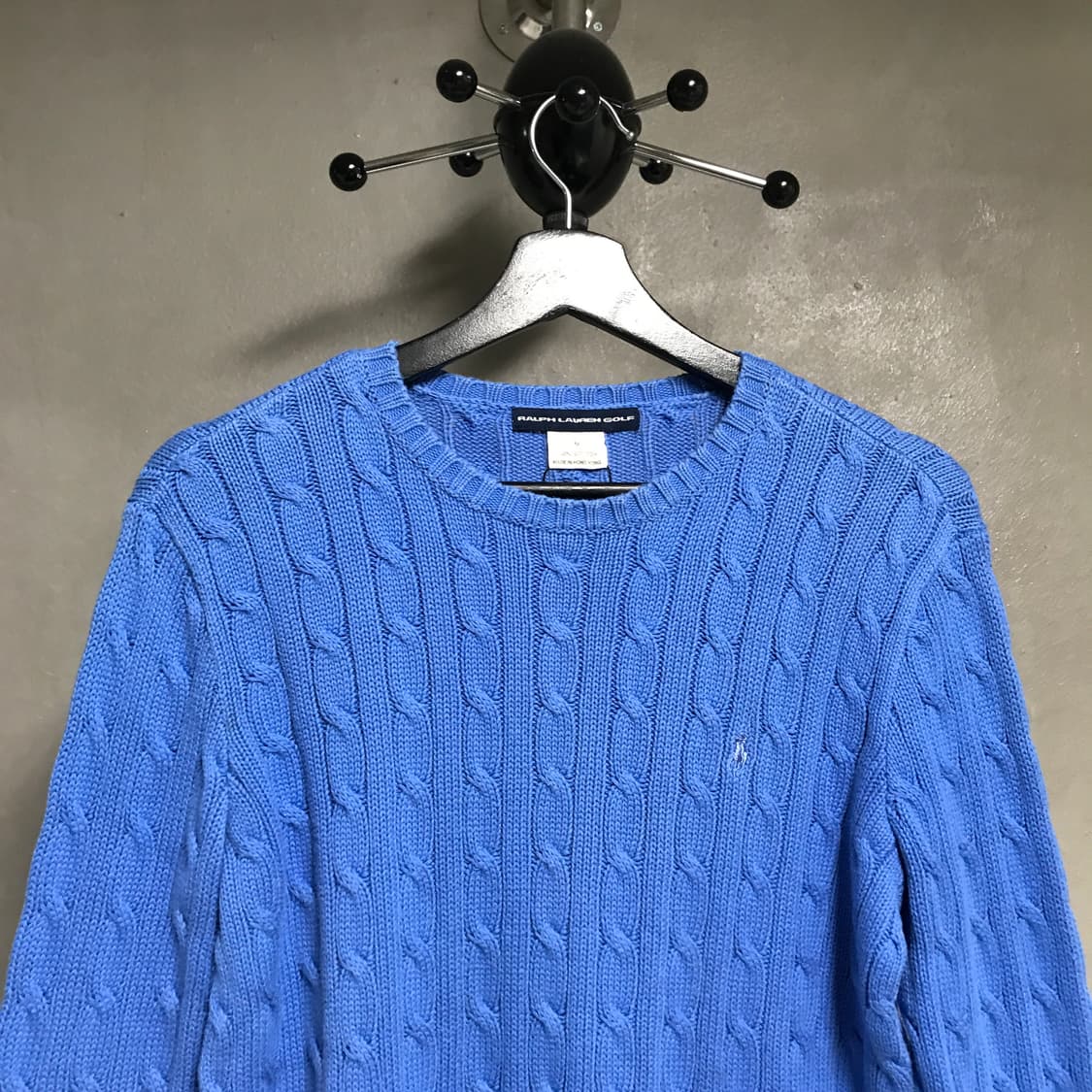 폴로 랄프로렌 케이블 니트 블루 M(W) 상품이미지2