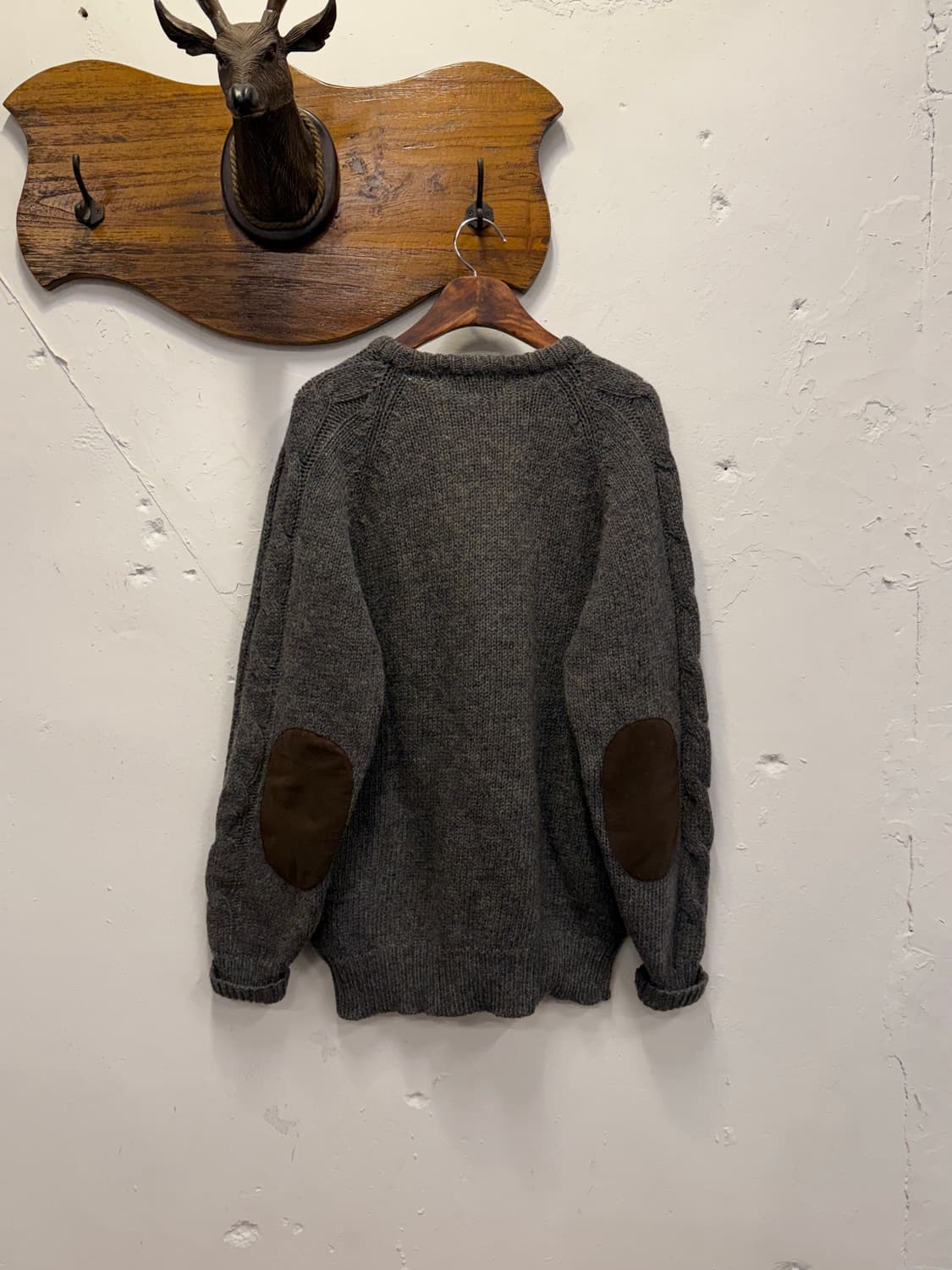 L) 90s McGregor Cable Knit Wool Sweater 상품이미지6