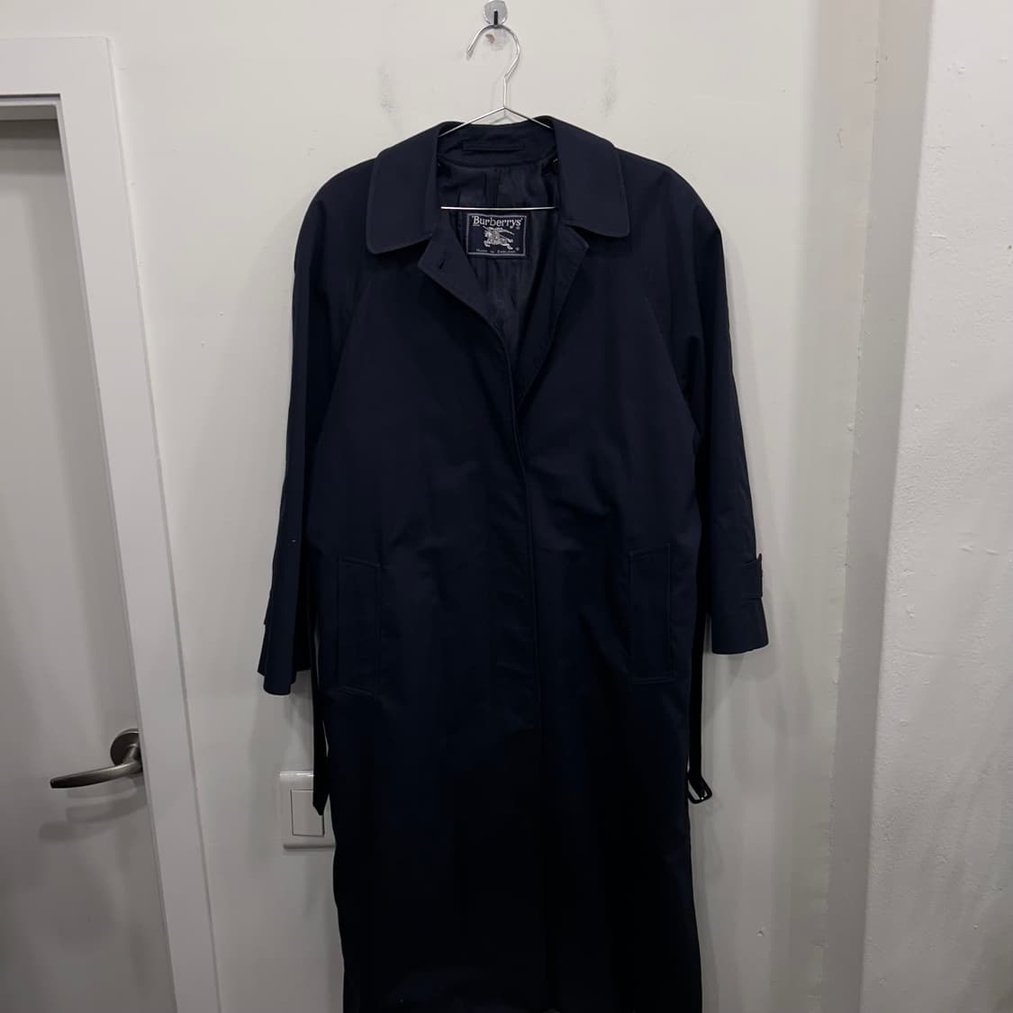 버버리 체크이너 히든버튼 코튼 롱코트 상품이미지2