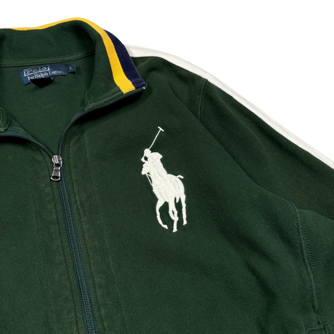 폴로 랄프로렌 그린컬러 빅 포니로고 스웻 집업 상품이미지2