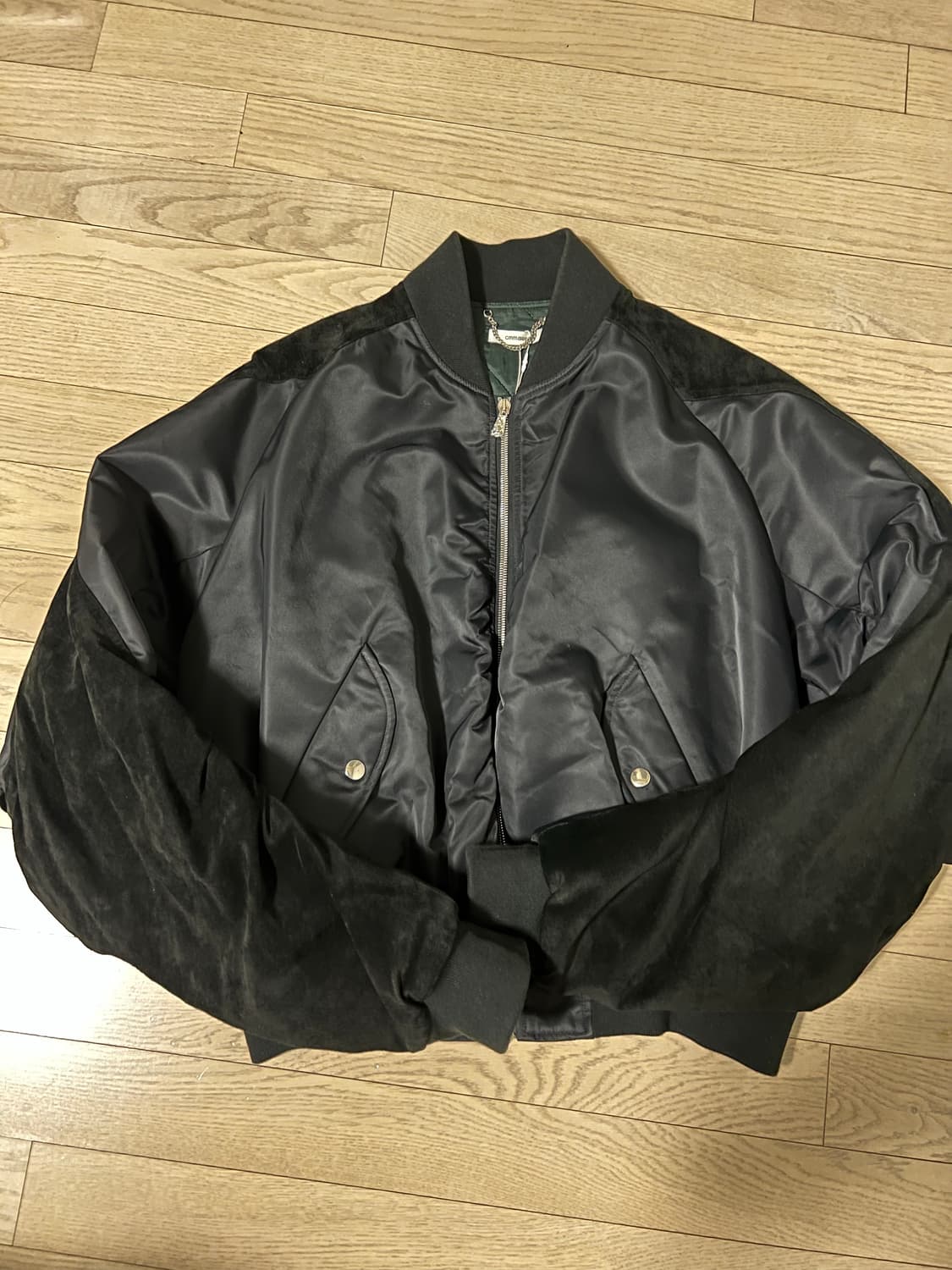 [L] CMMAWEAR C ROUND BOMBER BLACK 상품이미지1