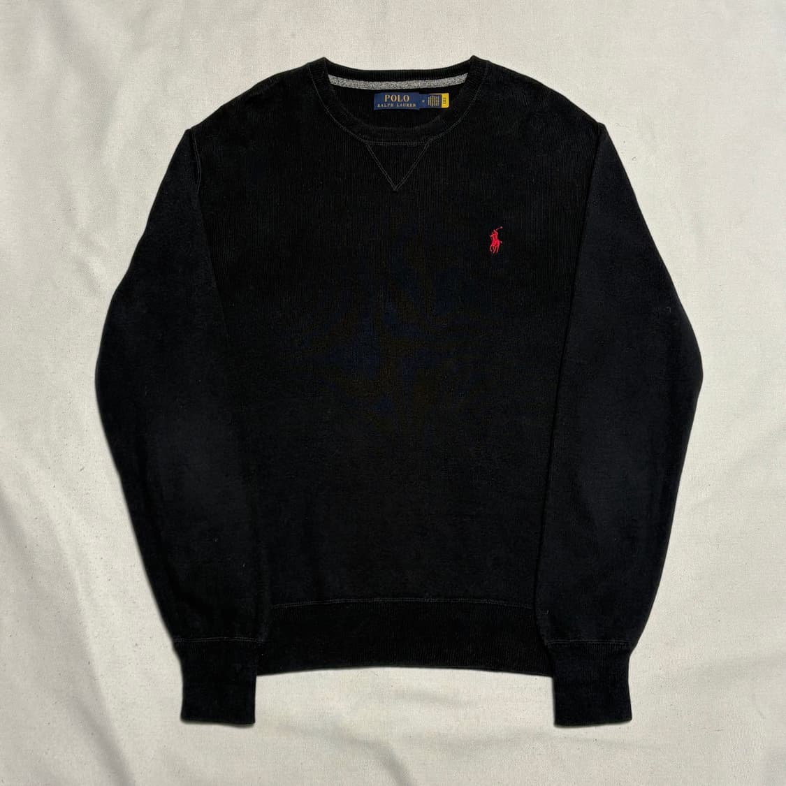M 폴로랄프로렌 코튼 라운드넥 블랙 니트 상품이미지2