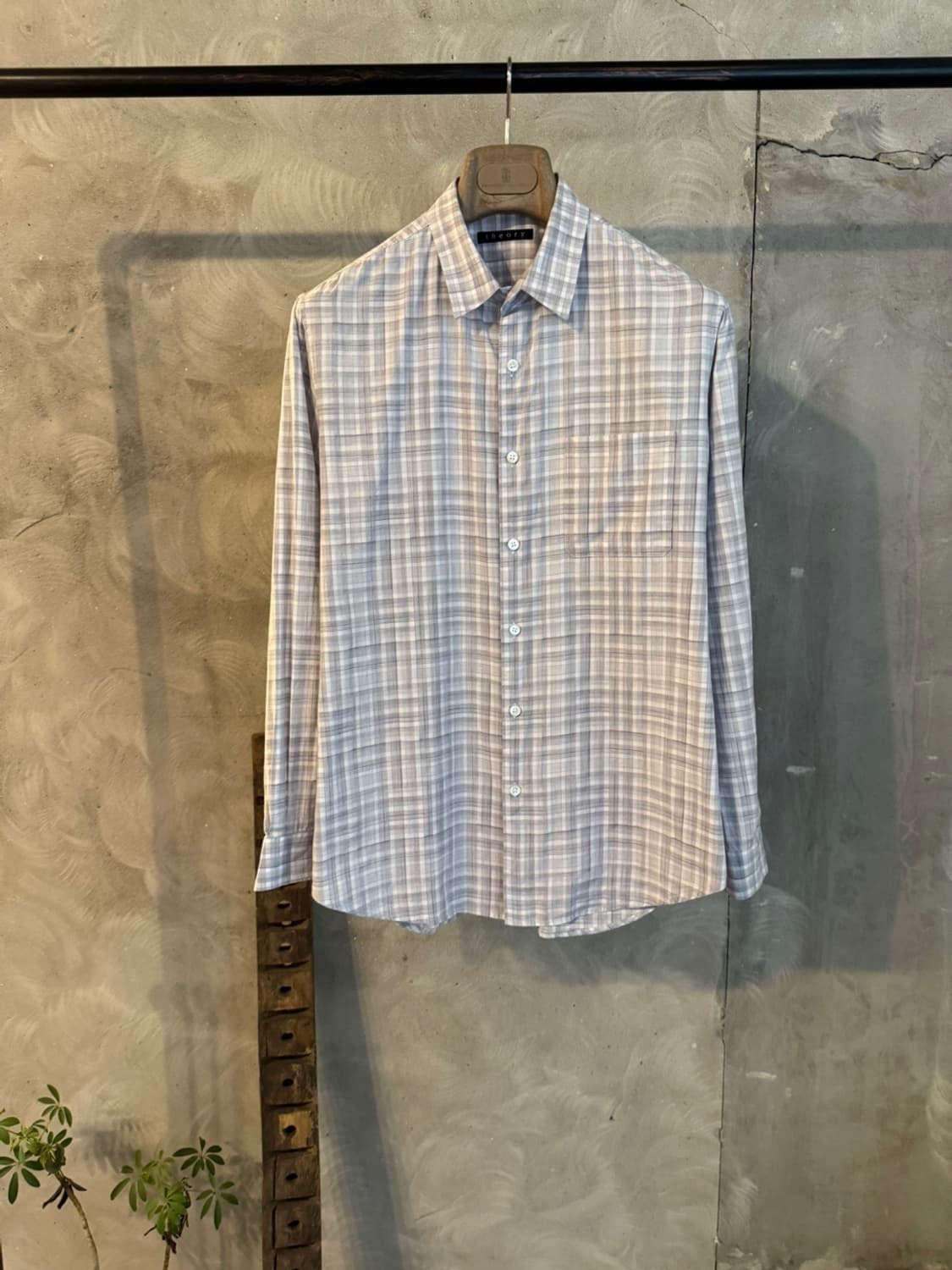 띠어리 체크 셔츠 100 상품이미지5