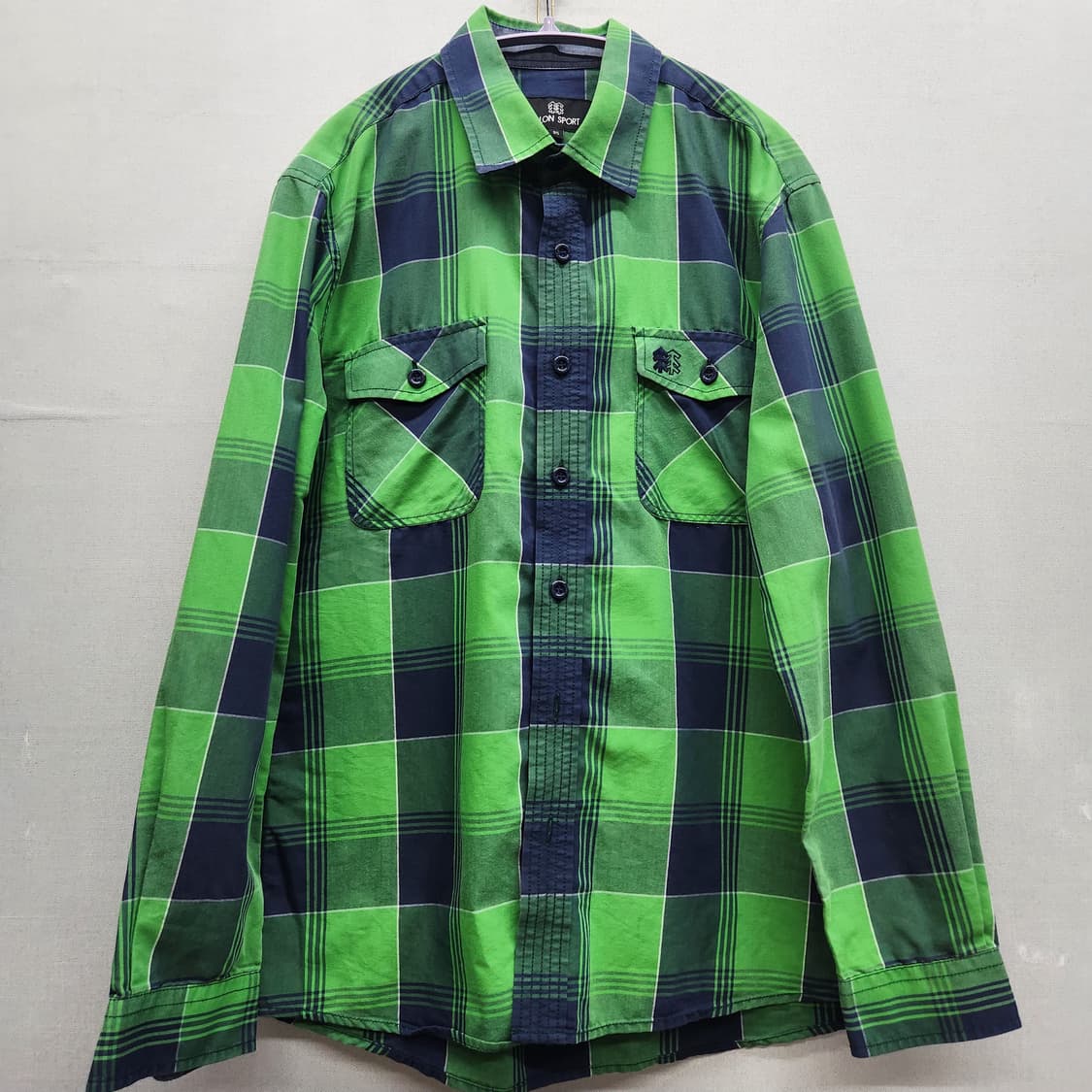 코오롱 투포켓 로고 체크셔츠 95(M) 상품이미지1