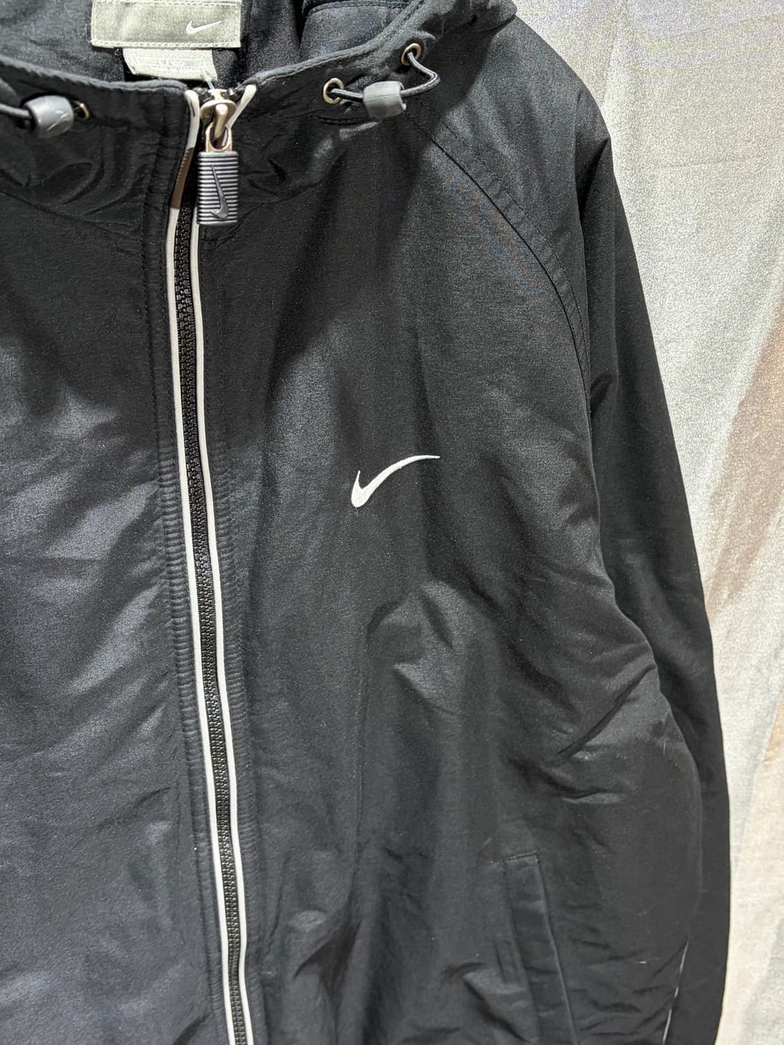 L 나이키 스우시 베스킷볼 로고 블랙 후드 자켓 상품이미지6