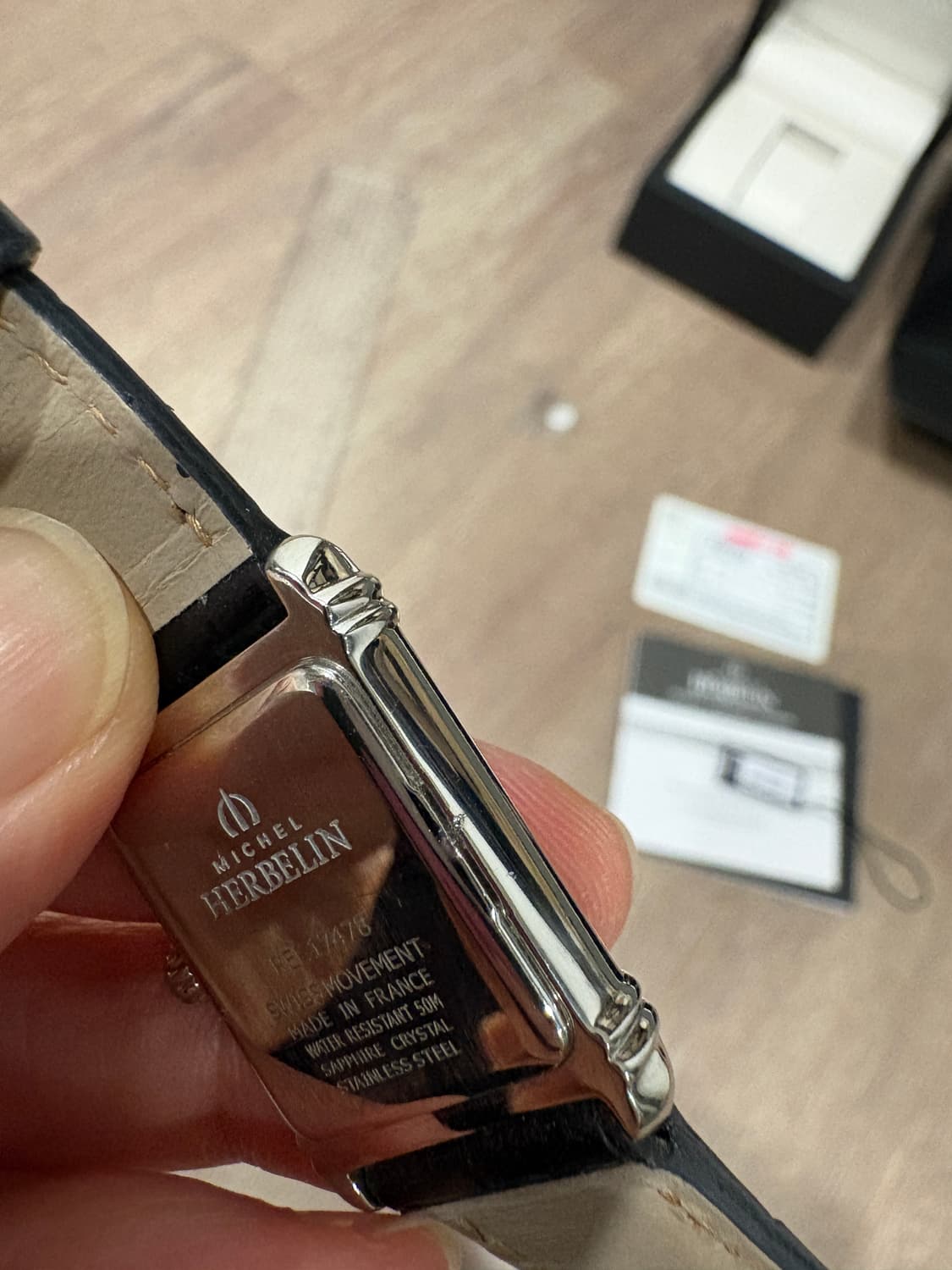 미쉘에블랑 17438/08 가죽시계 상품이미지6