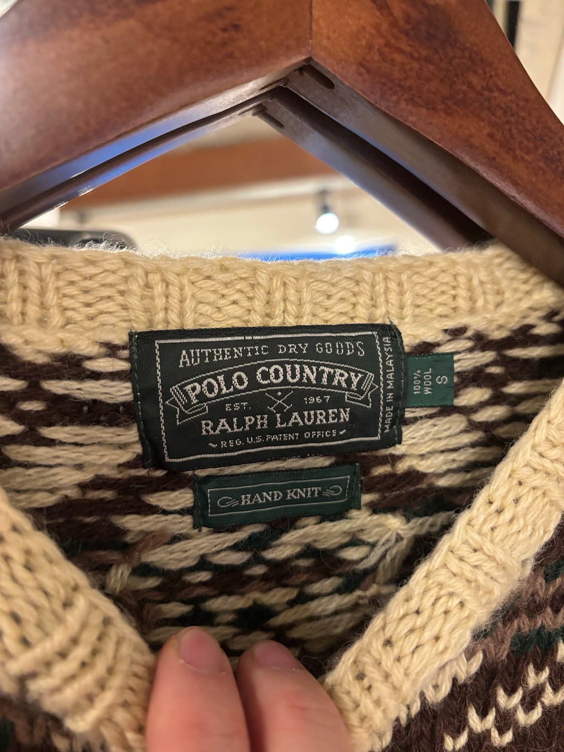 폴로 컨트리 노르딕패턴 니트 스웨터 상품이미지3