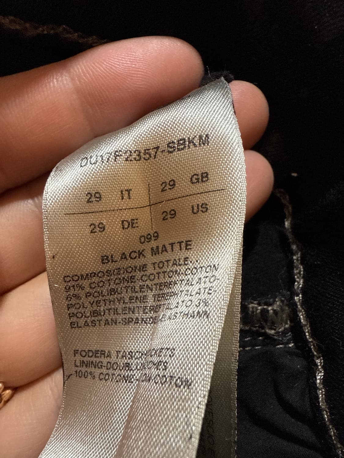 코튼 코팅 크롭 데님 상품이미지4