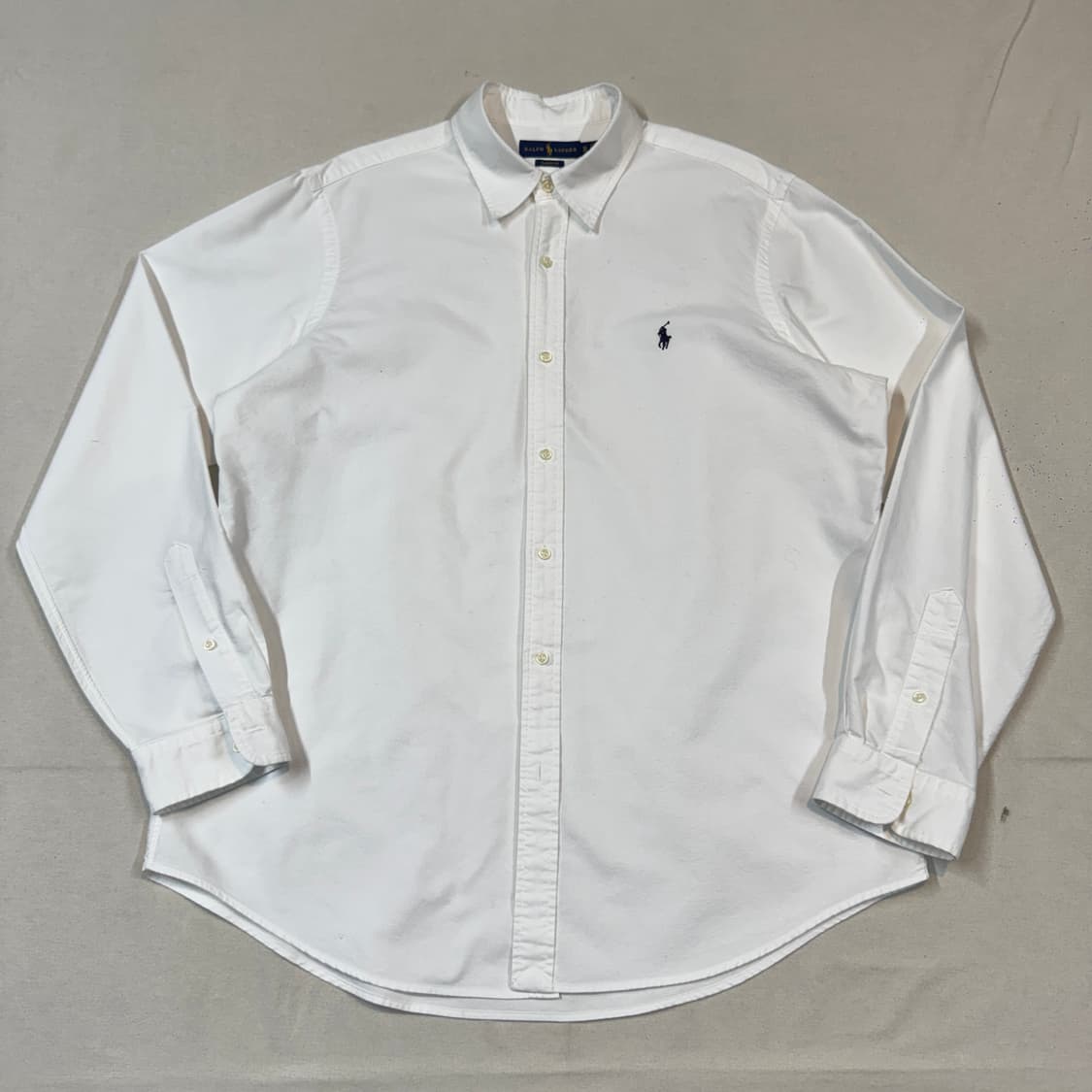 XL) 폴로 랄프로렌 클래식핏 가먼트다이 옥스포드 셔츠 큐알탭 신형 상품이미지1