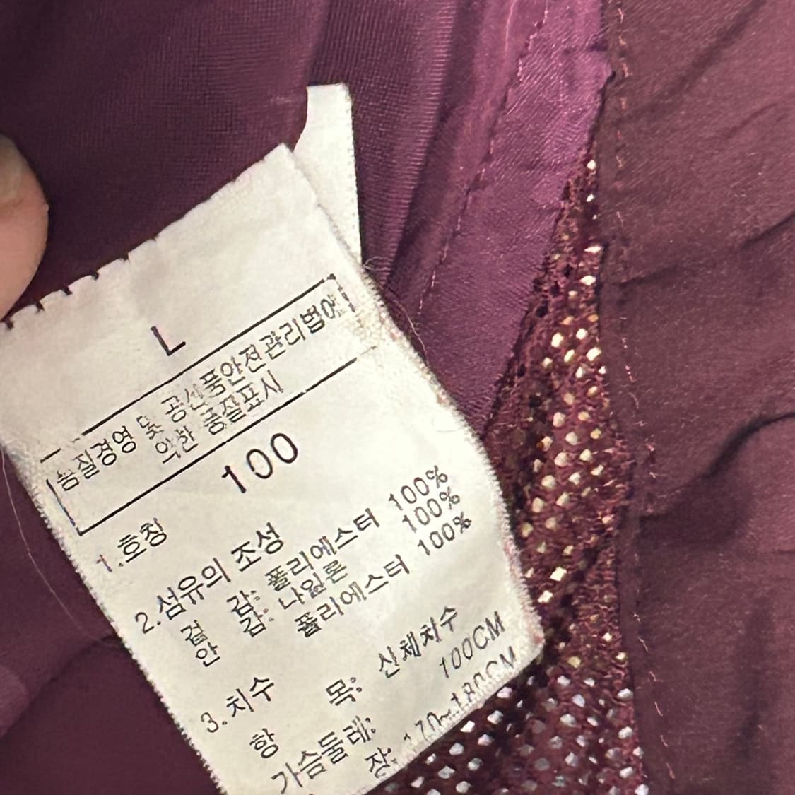 100 노스페이스 고어텍스 와인 후드 바람막이 상품이미지5