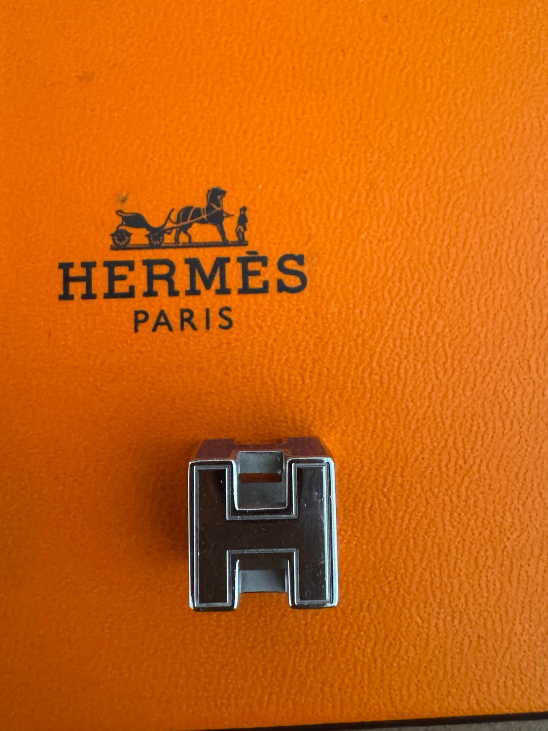 정품 에르메스 블루 케이지 목걸이 상품이미지5