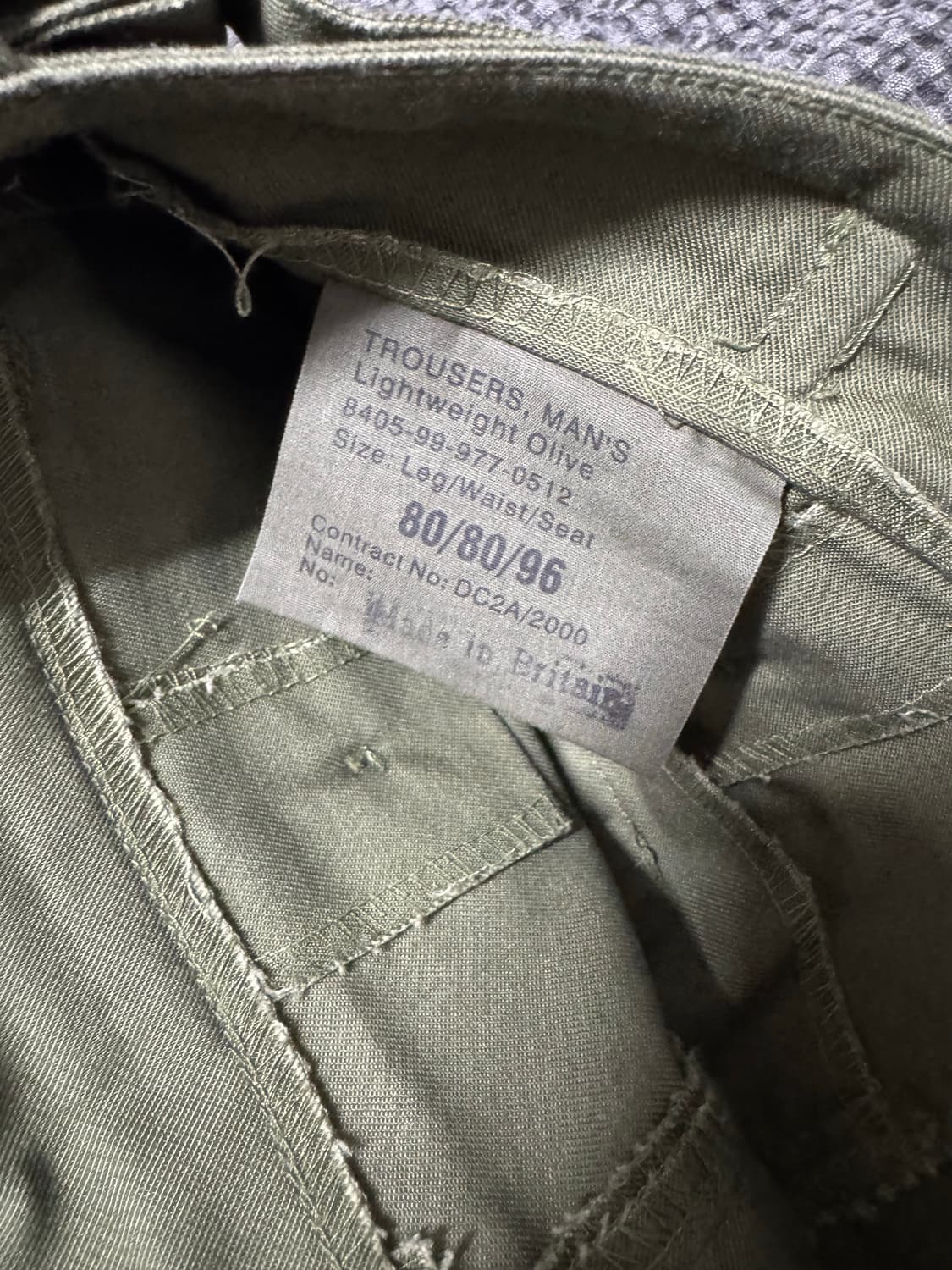 영국군 퍼티그 팬츠 30 상품이미지6