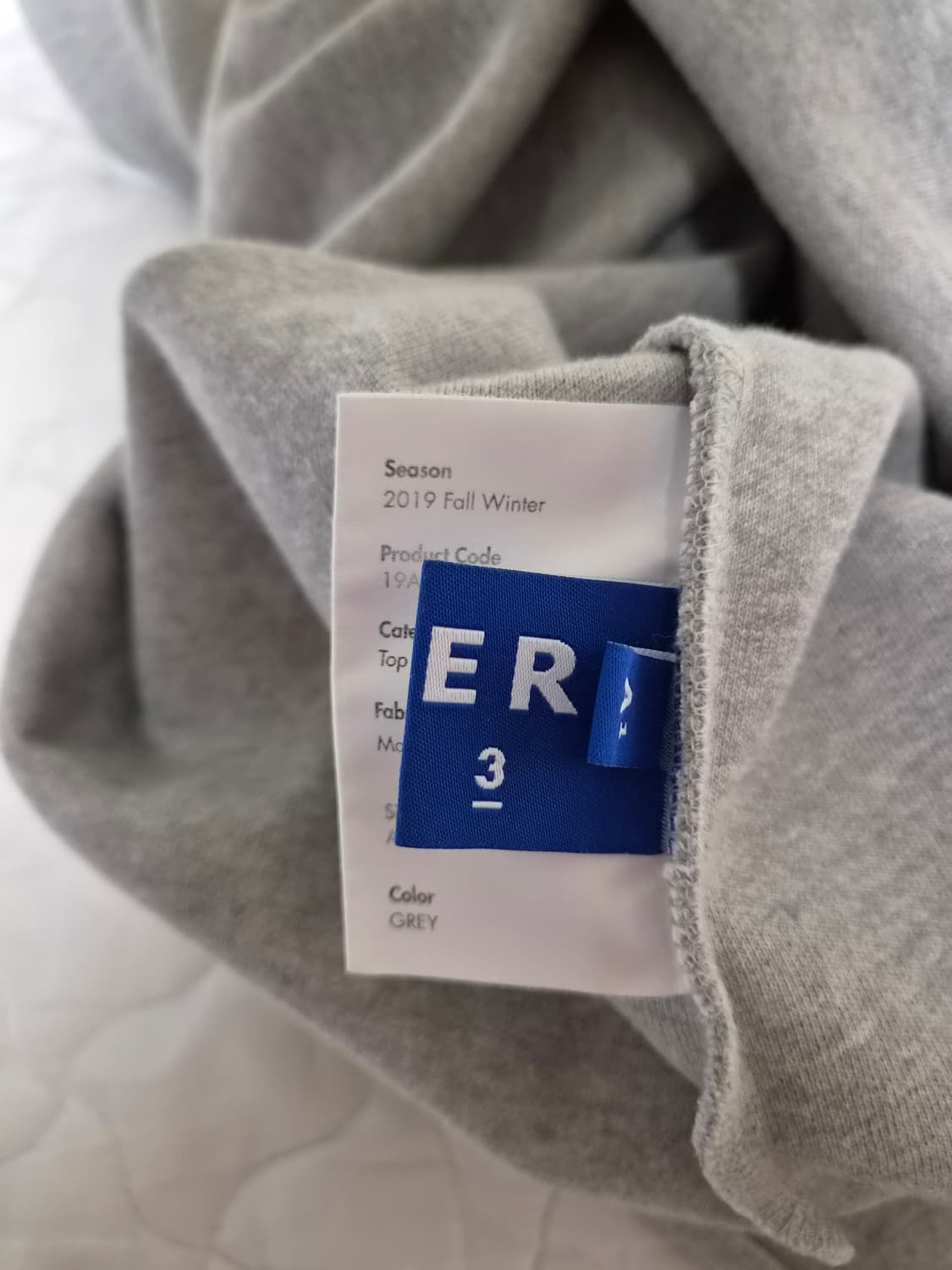 아더에러 19FW 물결 맨투맨 그레이 상품이미지3