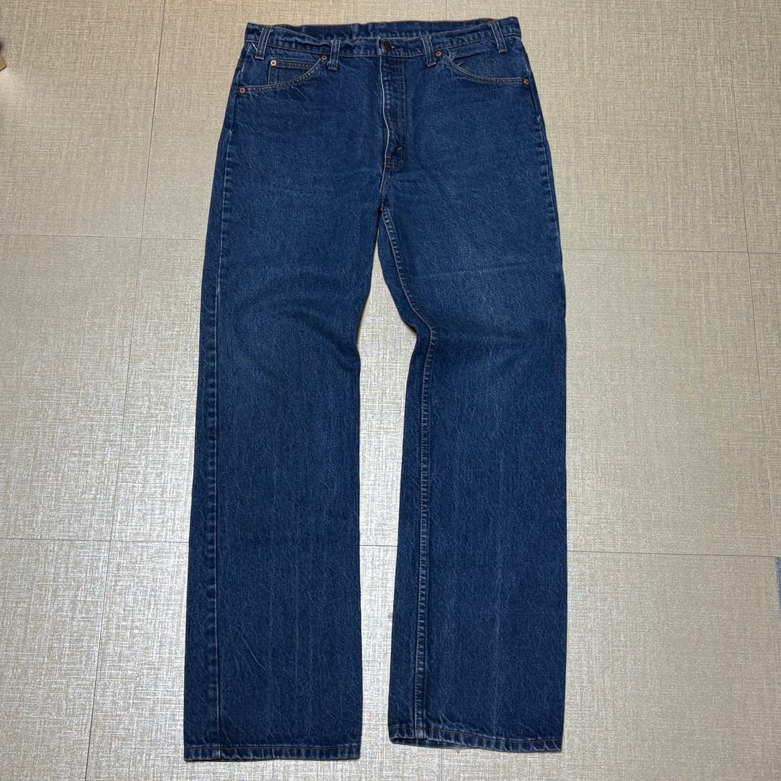 90s USA 🇺🇸 리바이스 517 오렌지탭 데님 청바지 중청 상품이미지4