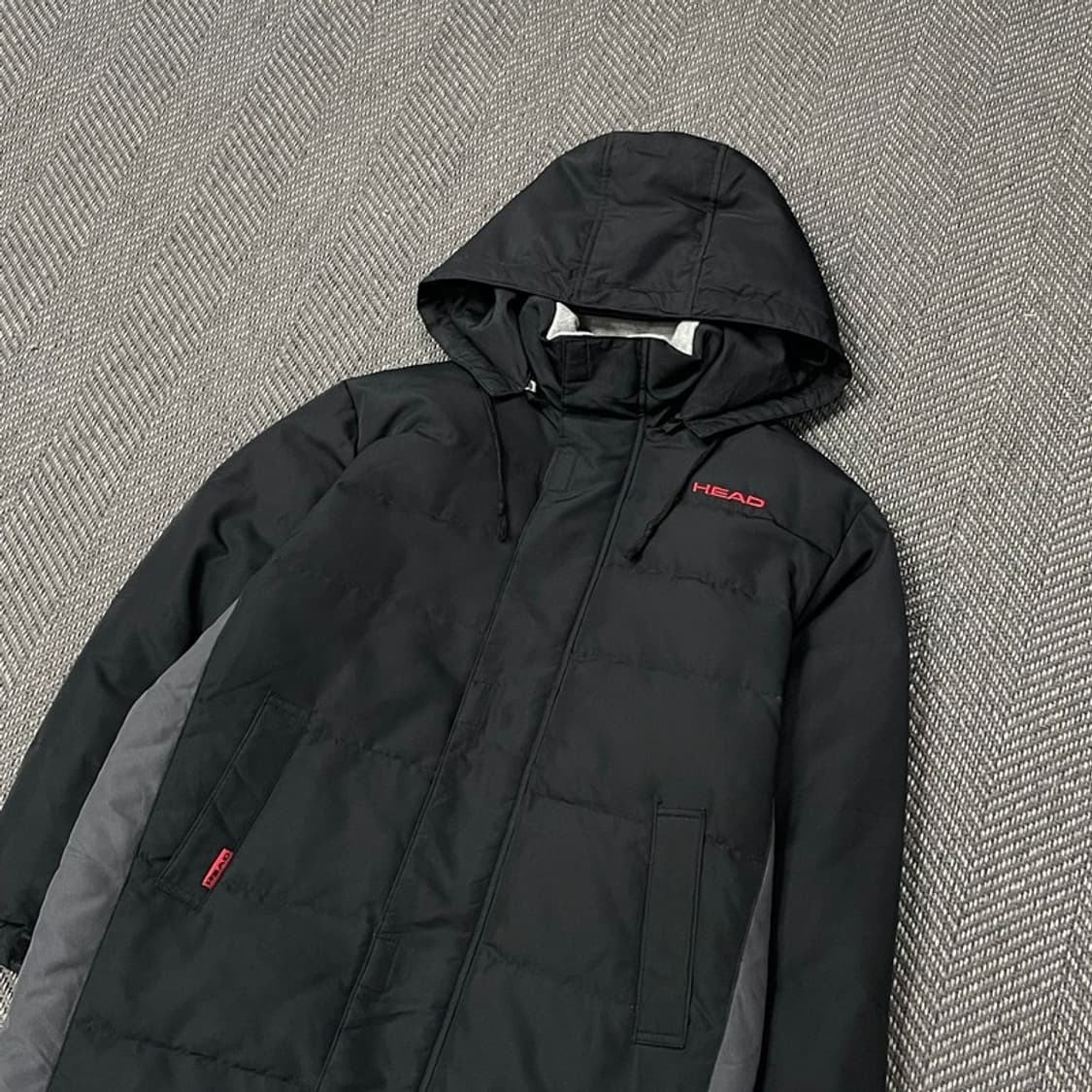 헤드 자수 로고 패딩 v0135 상품이미지3