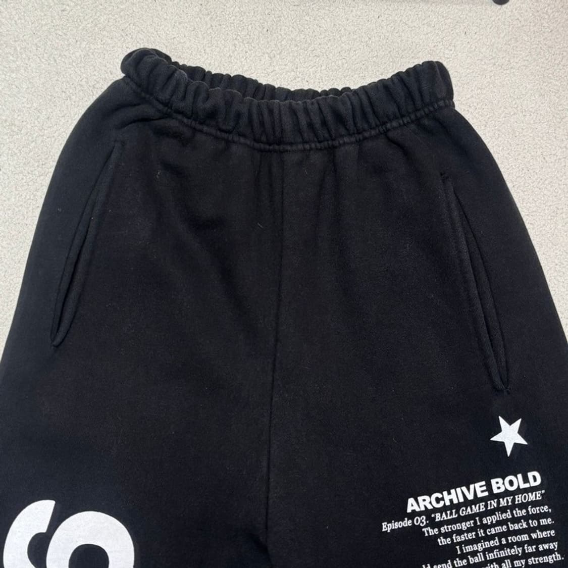 ARCHIVE BOLD 939 스웻팬츠 블랙 S 상품이미지5