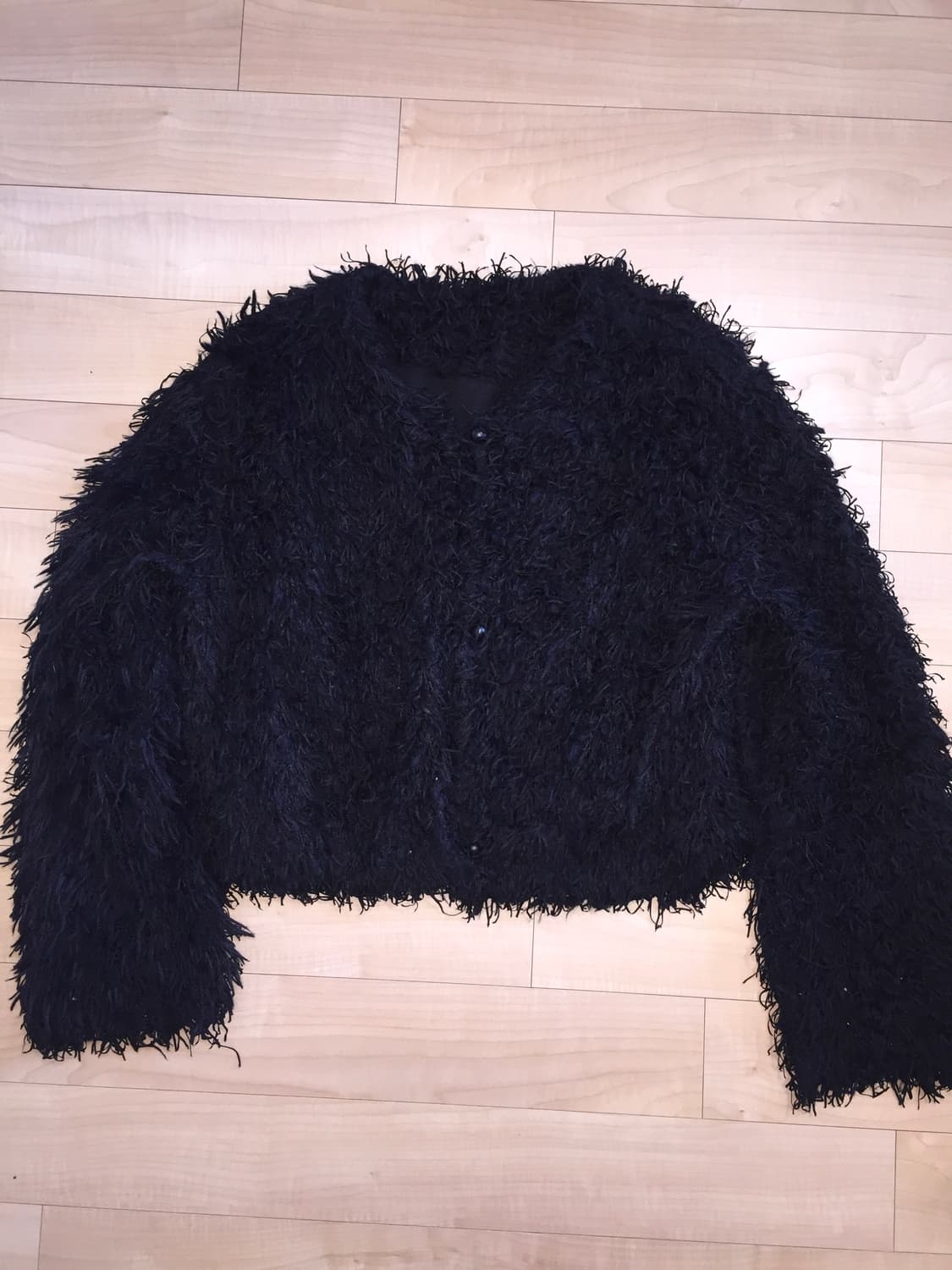 블랙 퍼자켓 상품이미지2