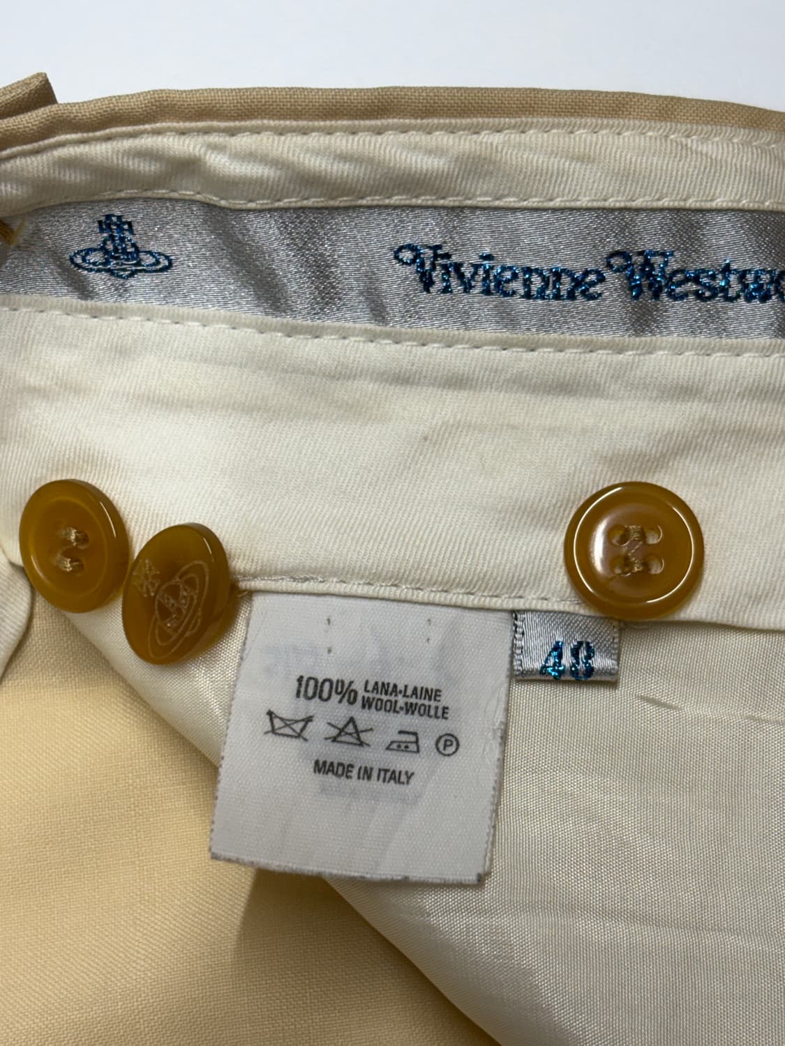 90's 비비안 웨스트우드 맨 런던 포토패치 수트/하의 상품이미지4