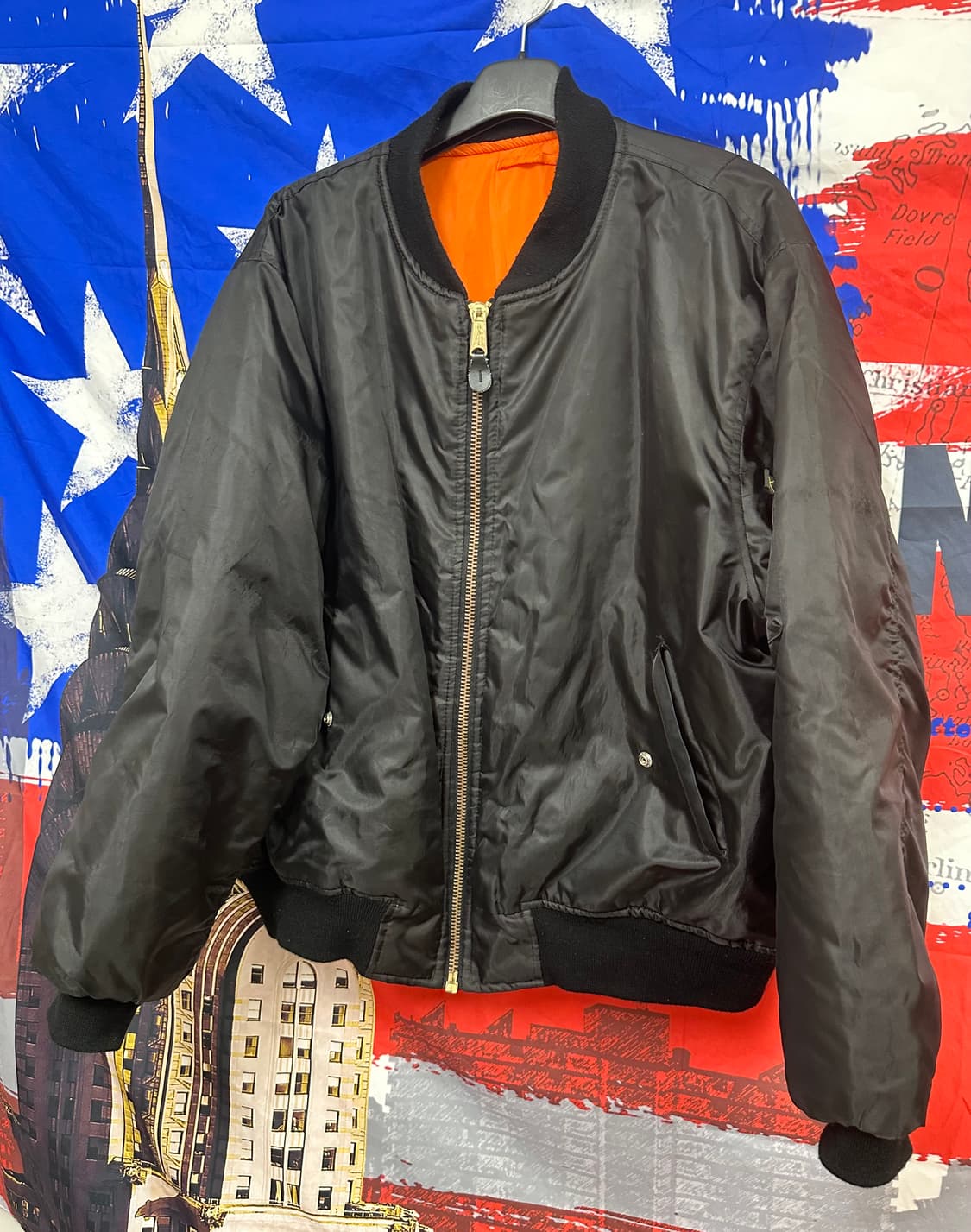 빈티지 오버핏 항공점퍼 패딩 XL105 상품이미지2