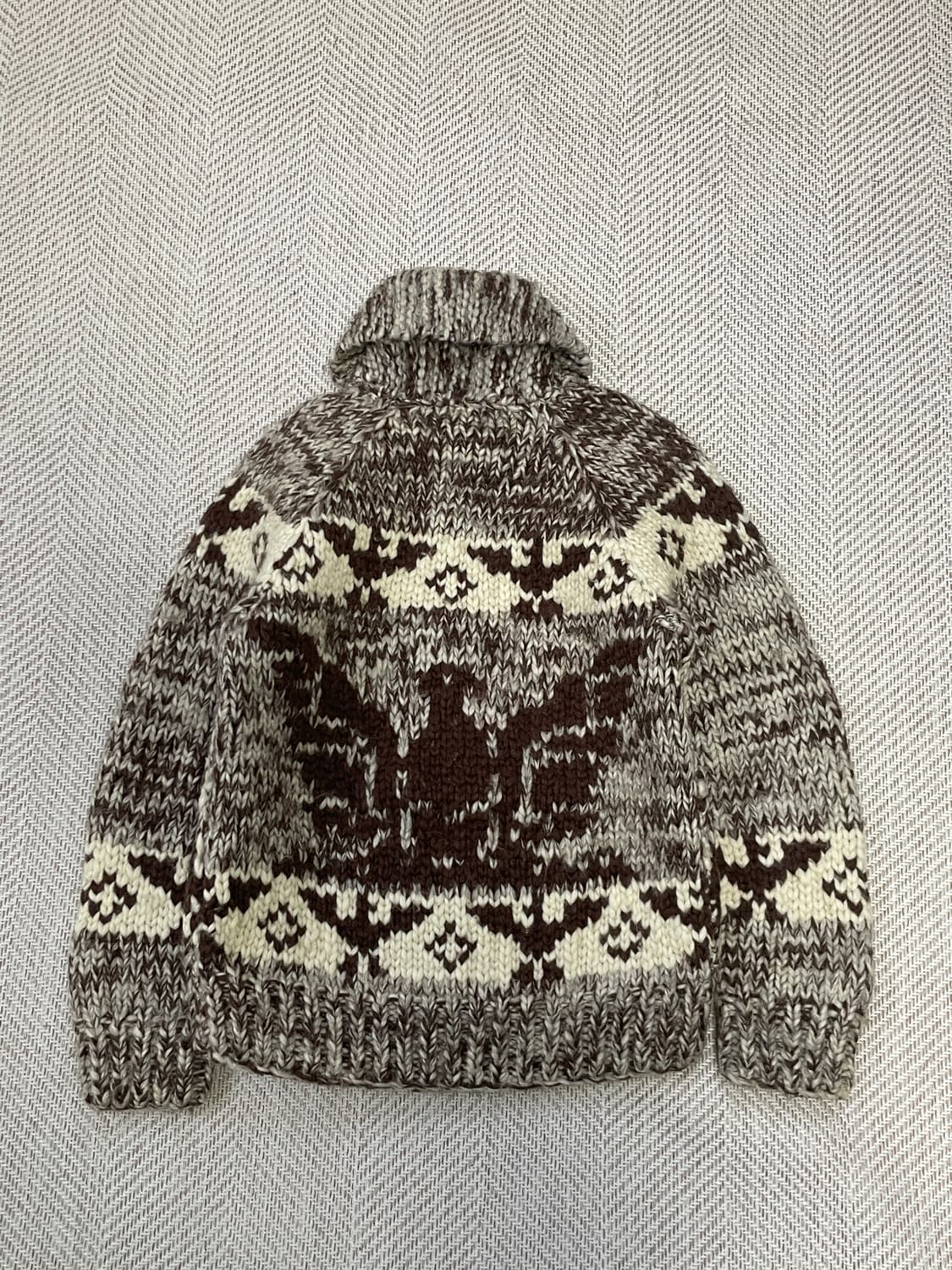 빈티지 캐나다 헤비 코위찬 니트 집업 J03585 상품이미지6