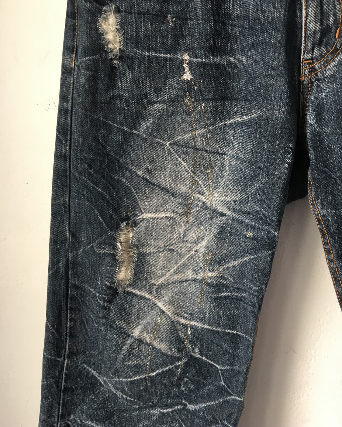 Washing denim half pants 상품이미지6