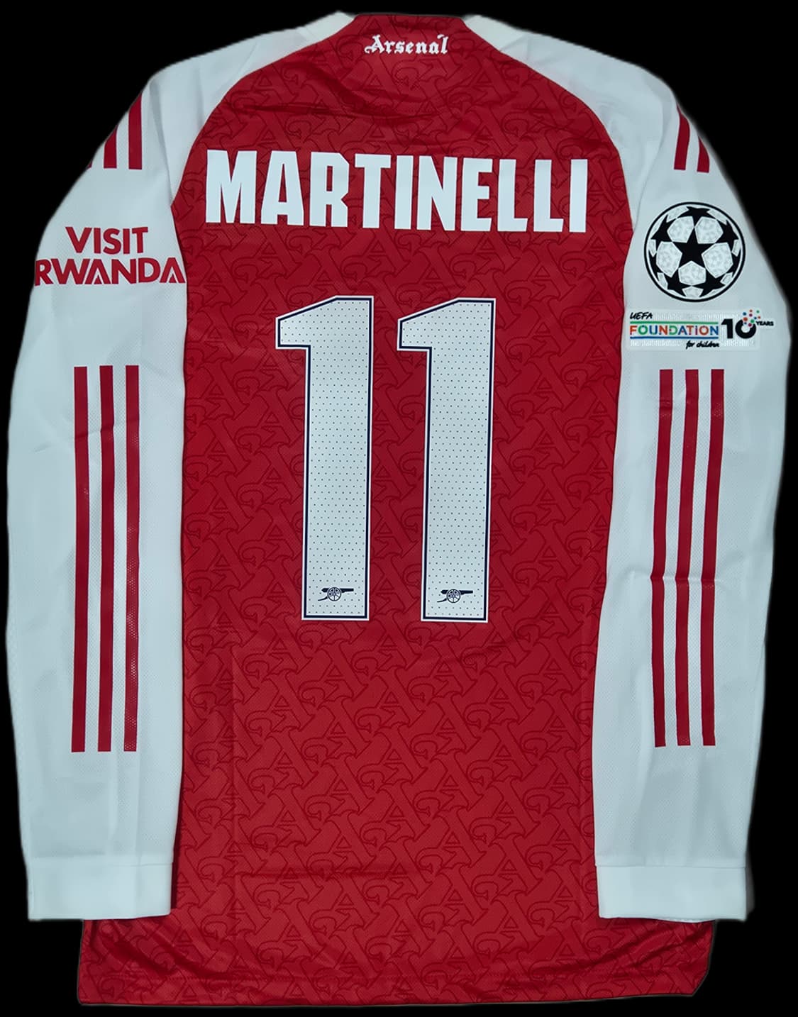 25-26 아스날 홈 마르티넬리 긴팔 유니폼 L사이즈 어센틱버전  상품이미지1