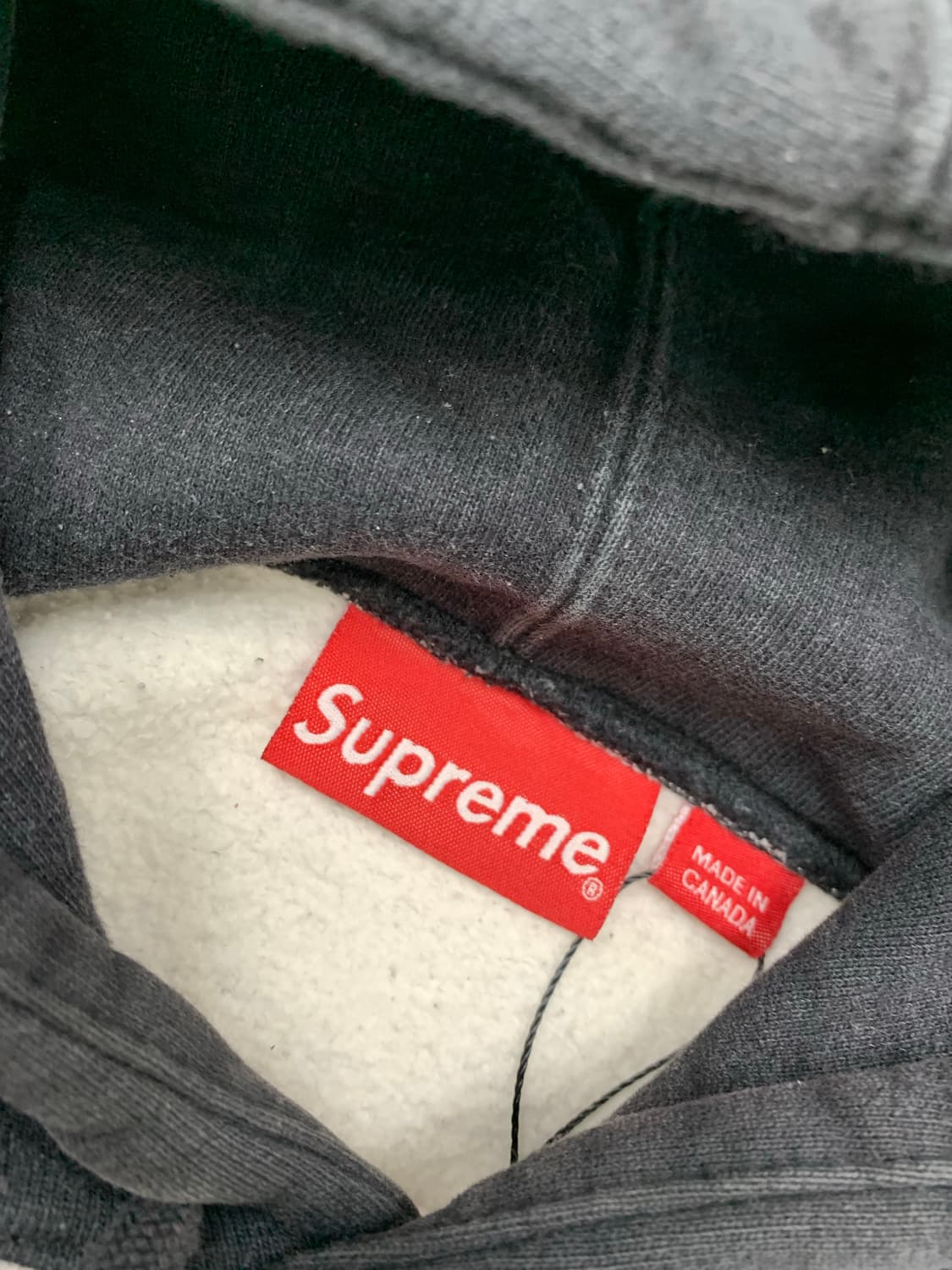 슈프림 클래식 로고 투톤 후드티 FW15 #592 상품이미지5