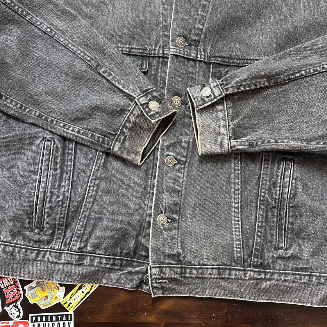 90s 말보로 데님 트러커 자켓 XL 상품이미지4