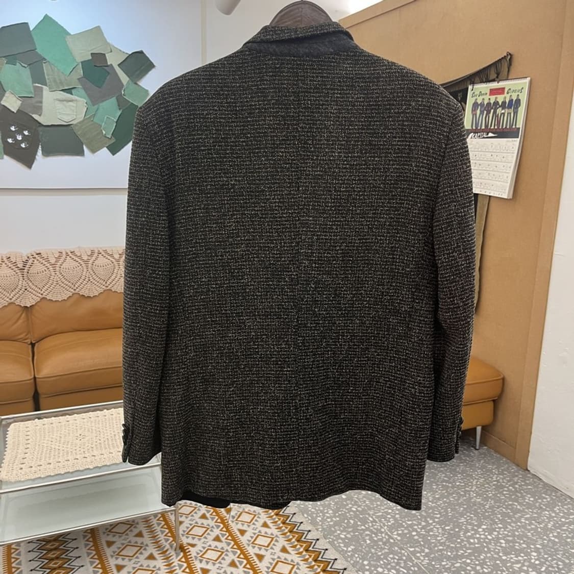 입생로랑 모던시크 헤링본 트위드 블레이저 자켓 100 C10802 상품이미지4