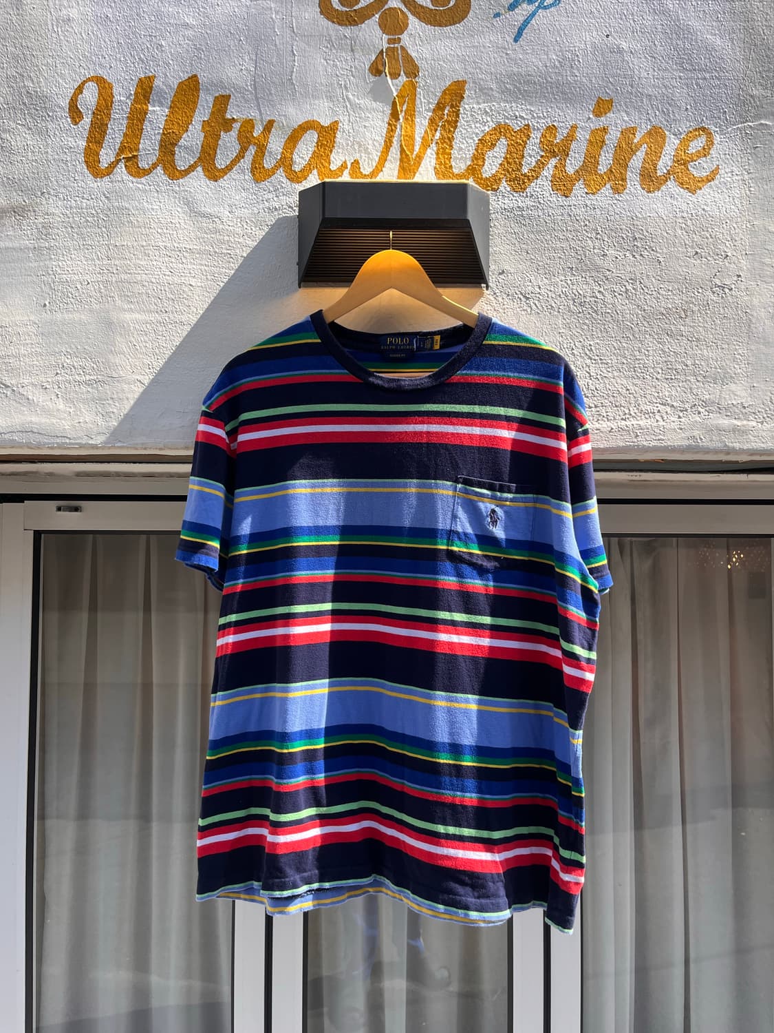 폴로 랄프로렌 멀티 스트라이프 반팔 티셔츠 상품이미지1