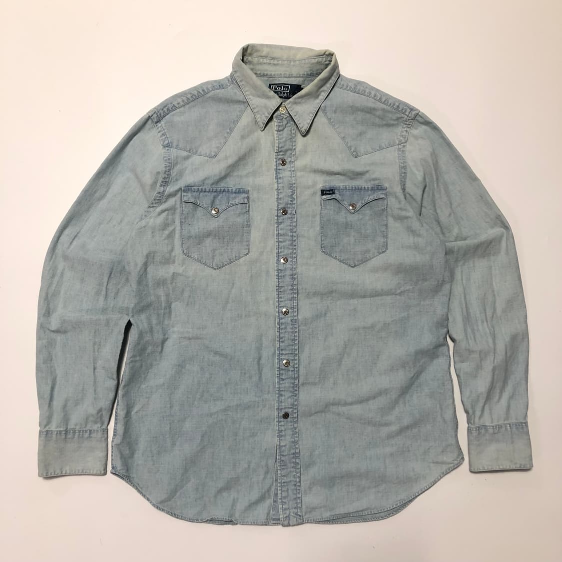 폴로랄프로렌 인디언 헤드 펄 스냅 샴브레이 셔츠  상품이미지2