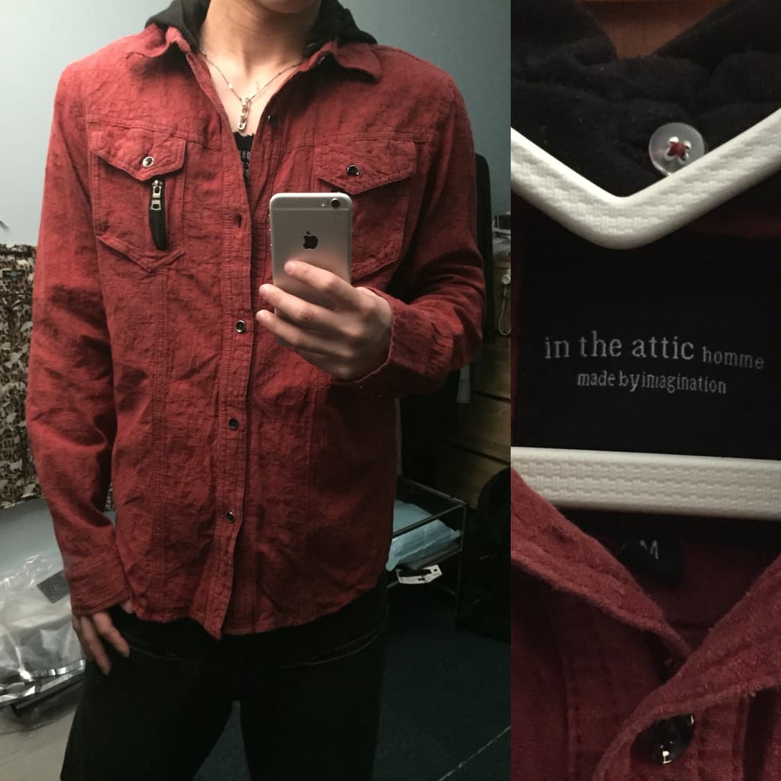 인 더 애틱 옴므 후드 셔츠 상품이미지1