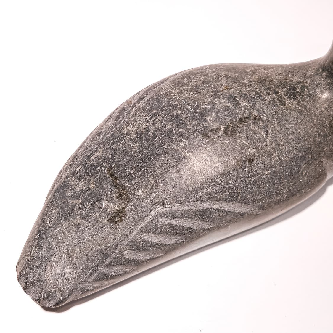 Inuit Hand-carved Soapstone Sea Bird 상품이미지9