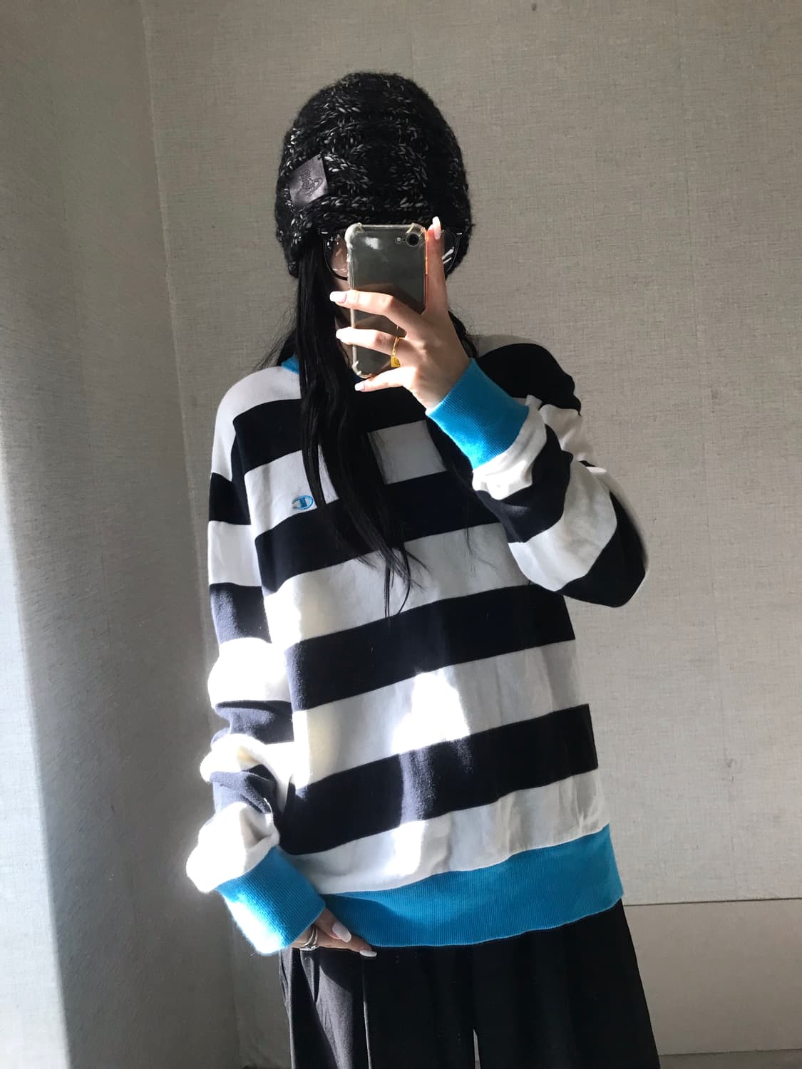 챔피온 스트라이프 맨투맨 상품이미지1