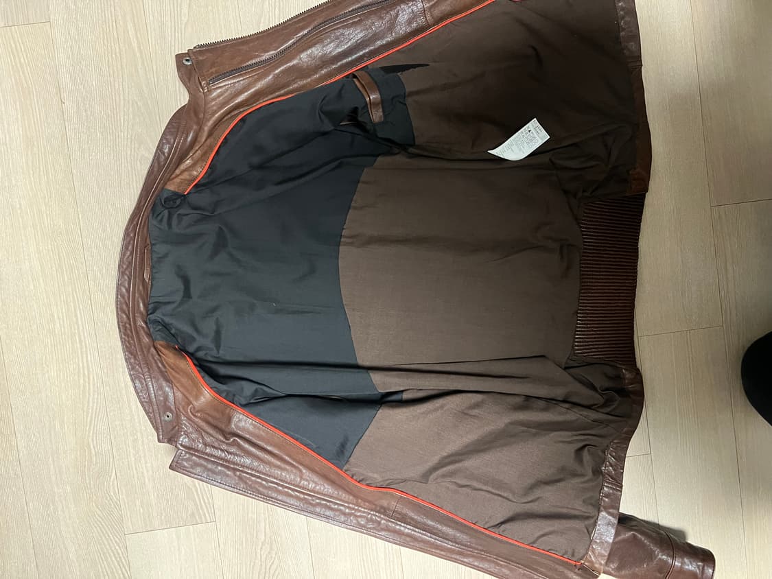 Lamb skin 가죽 자켓 브라운 상품이미지8