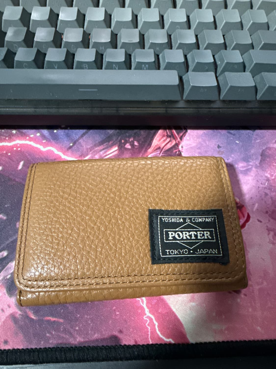 포터 캄 카드 케이스 카멜 상품이미지1