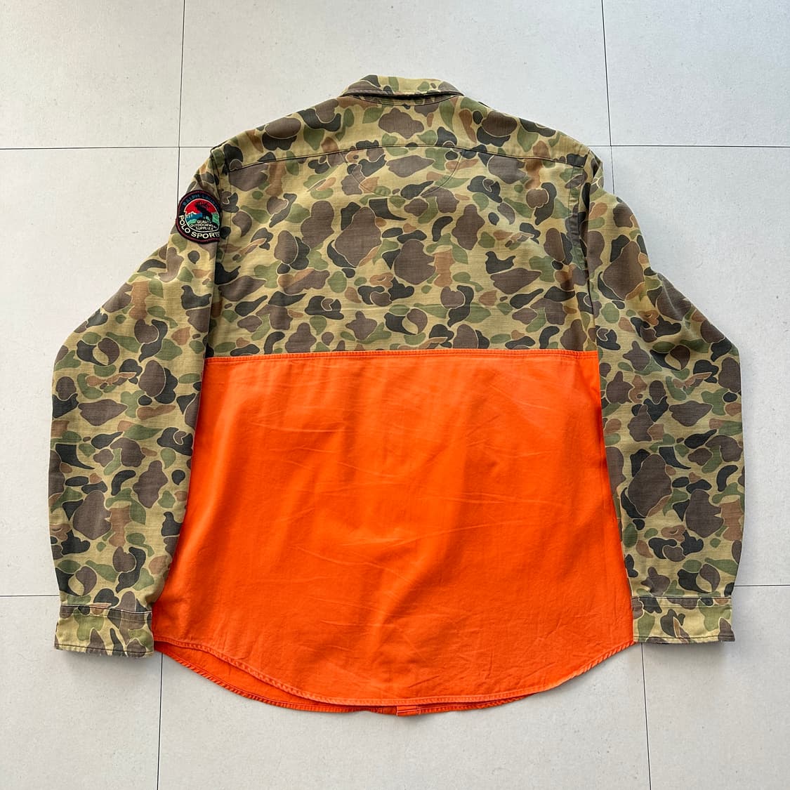 폴로 랄프로렌 스포츠맨 카모 오렌지 헌팅 셔츠 QR인증  상품이미지6