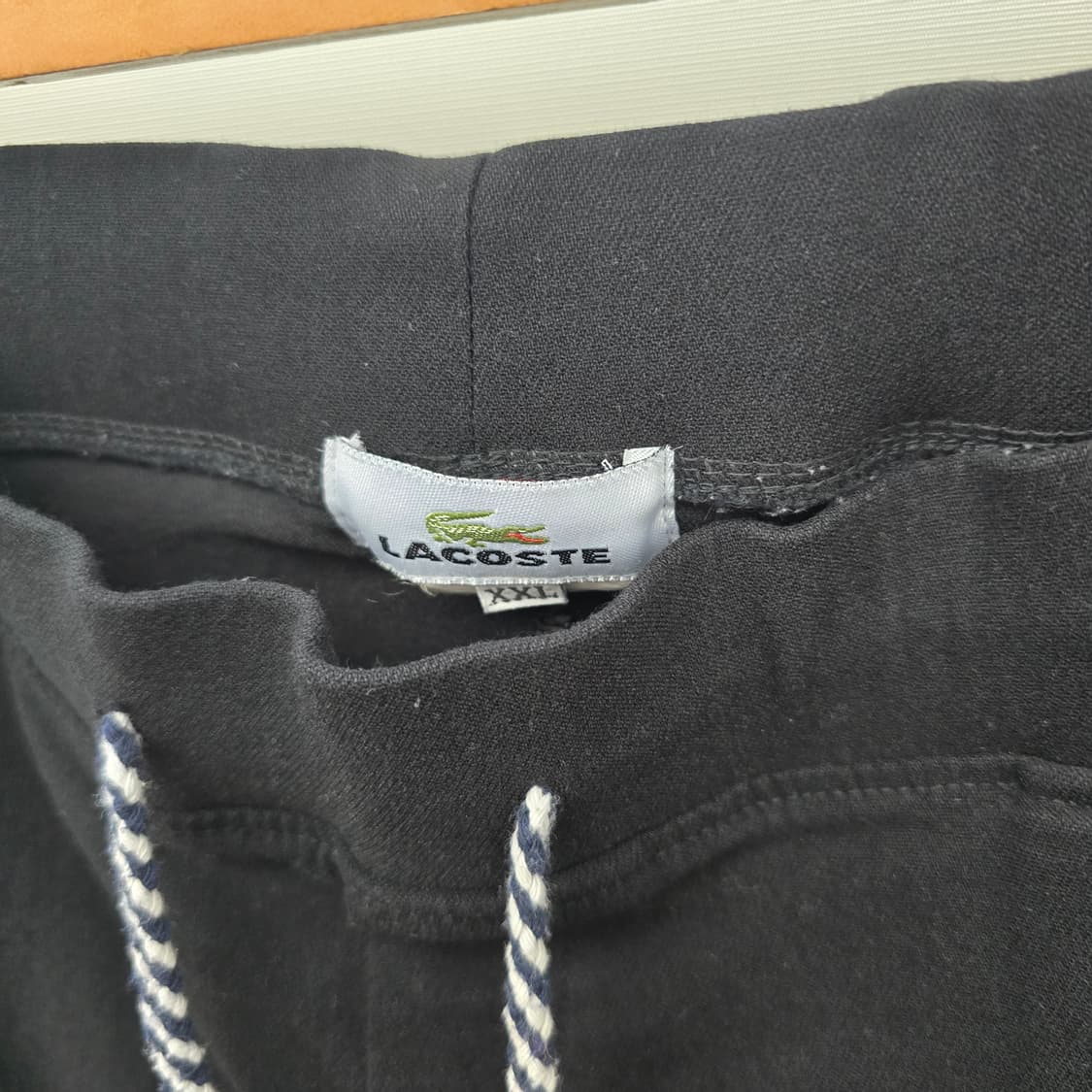 여성 라코스테 블랙 트레이닝 밴딩팬츠 상품이미지4