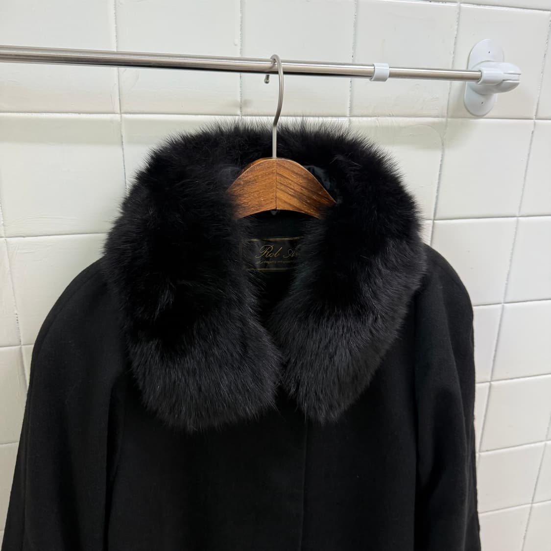 Rol Ant 퓨어 캐시미어 블랙퍼 롱코트  상품이미지2