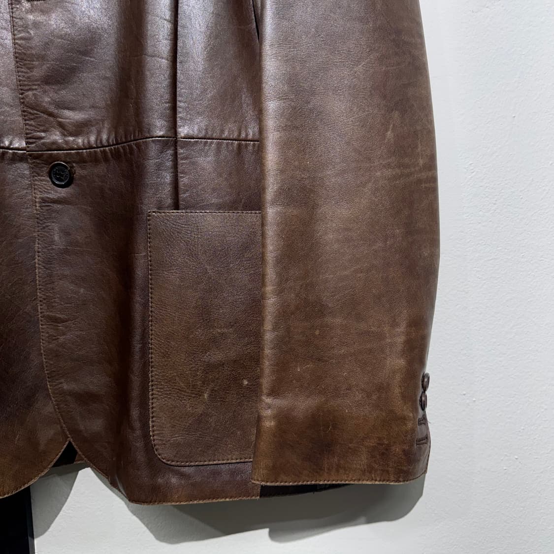 [50] 빈티지 프라다 레더 블레이저 상품이미지8