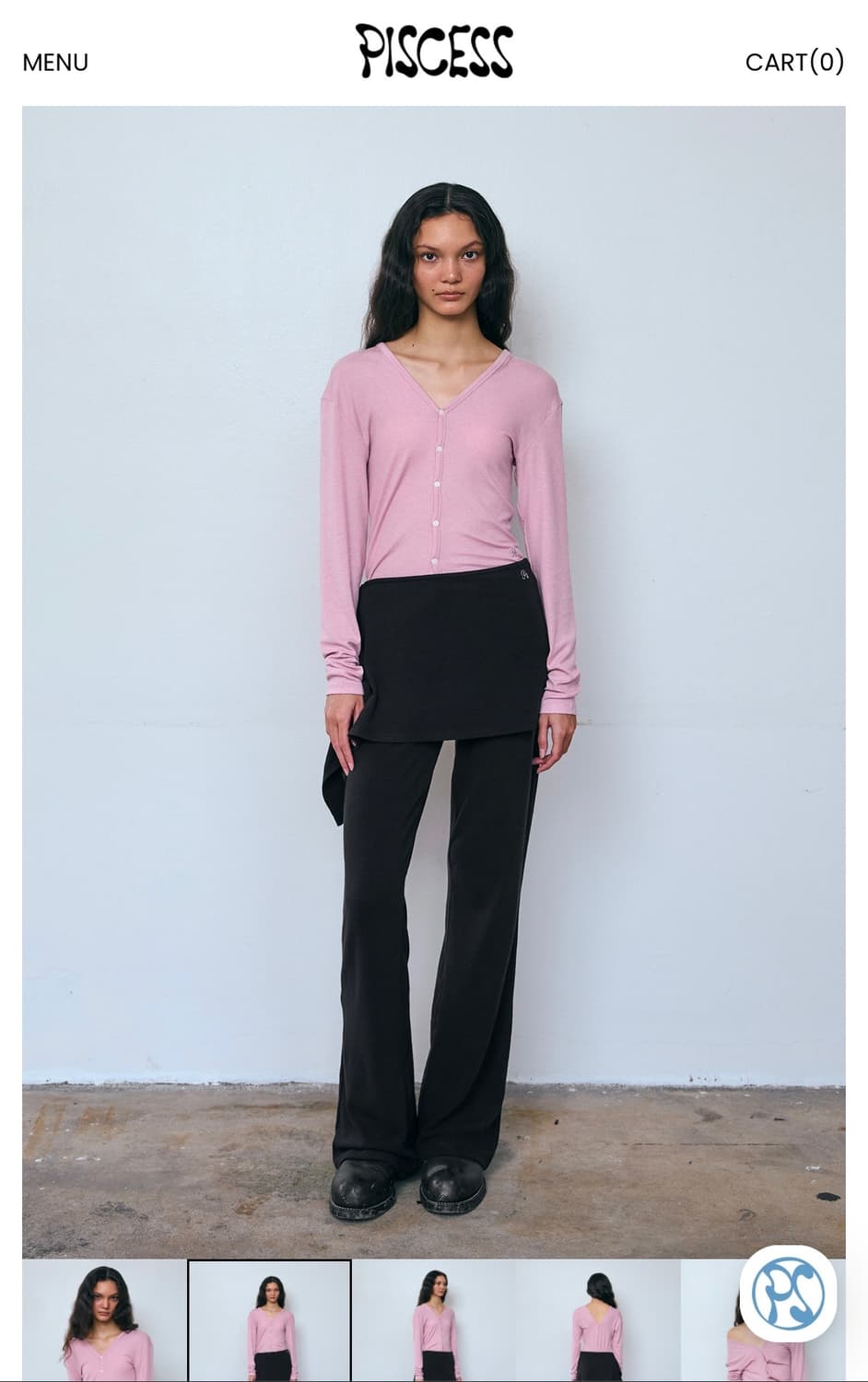  Ribbed Button Cardigan 상품이미지2